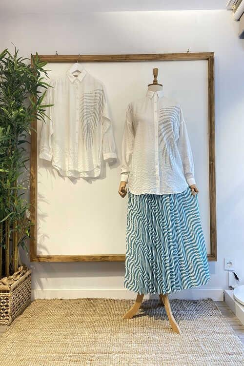 Yaprak Taşlı Gömlek