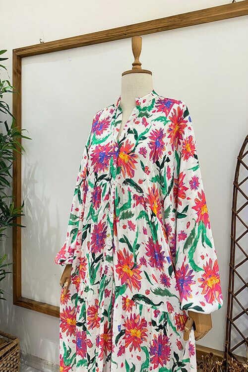 YASEMİN SİMLİ ELBİSE Beyaz