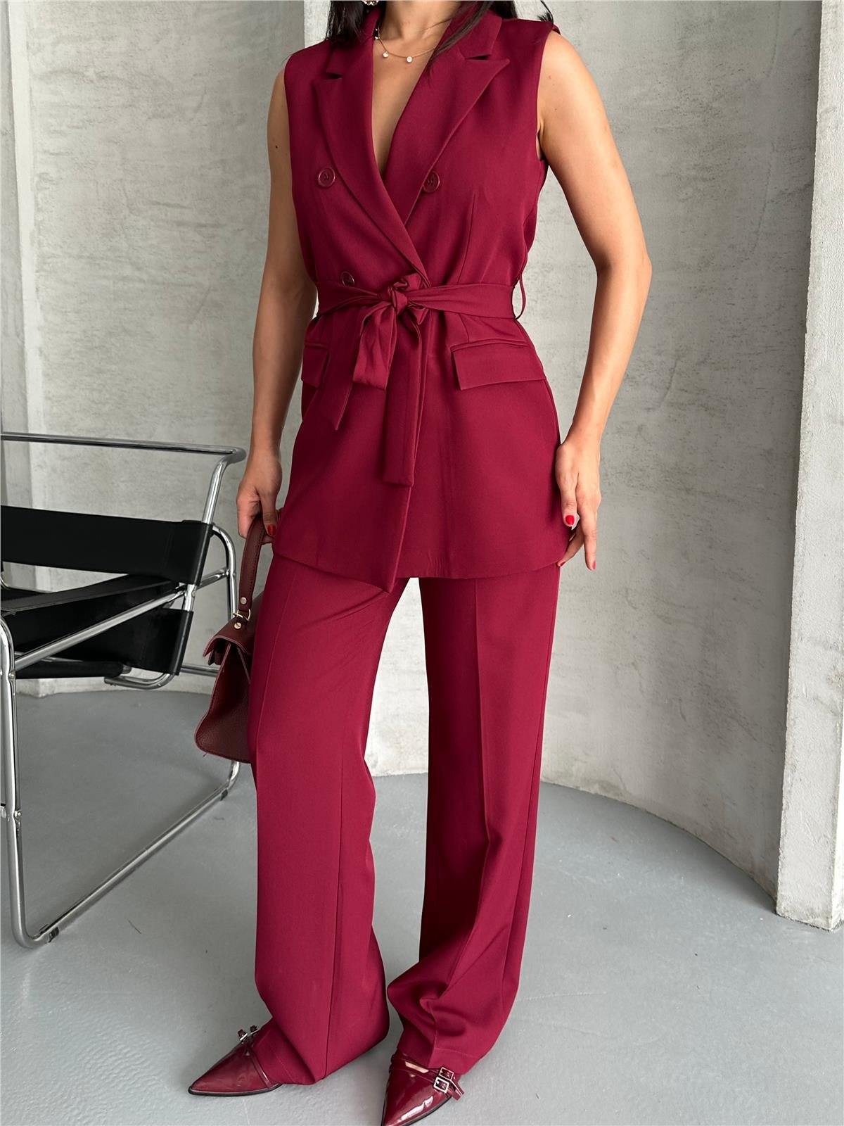 3076 Takım Bordo