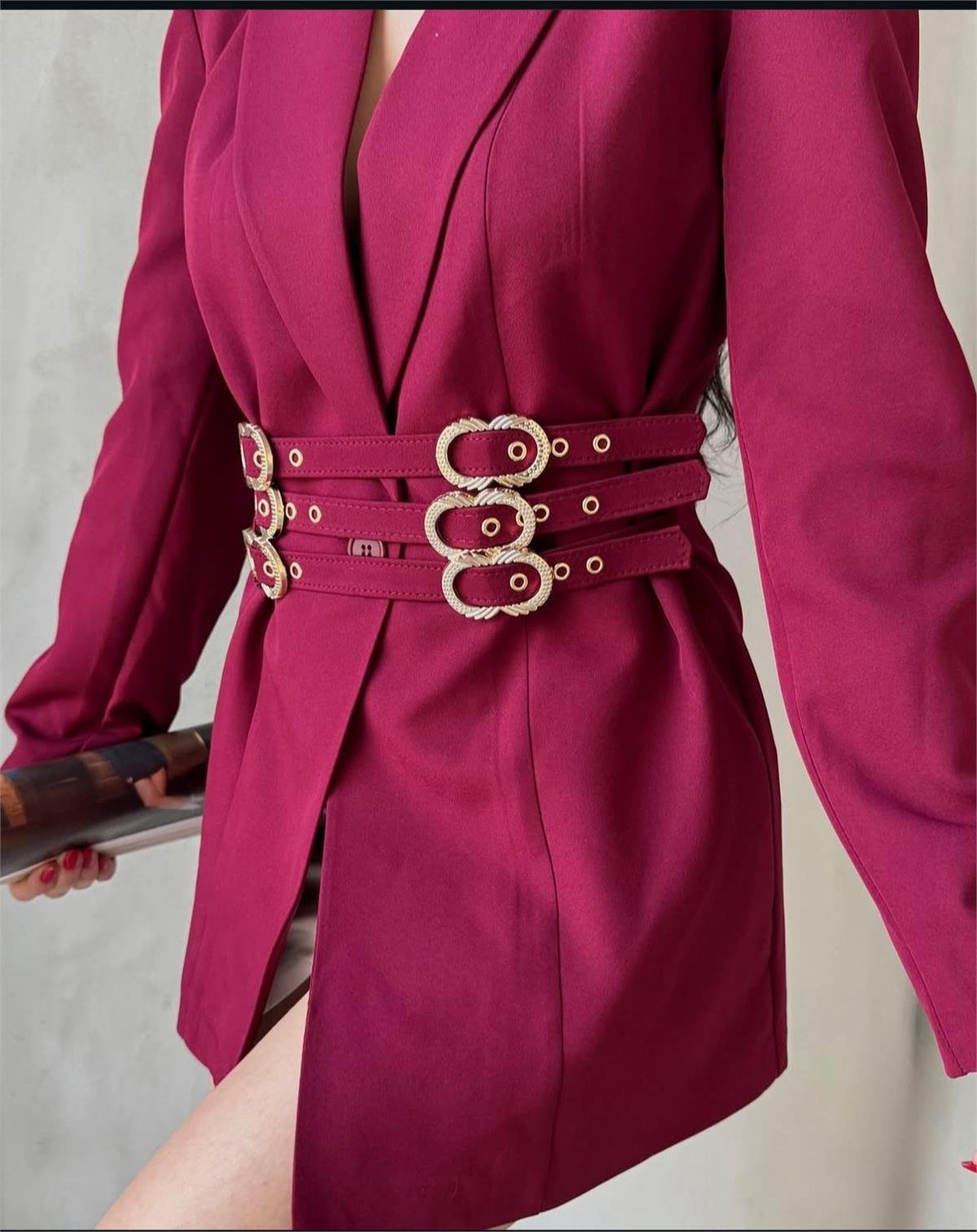 3099 Ceket Bordo