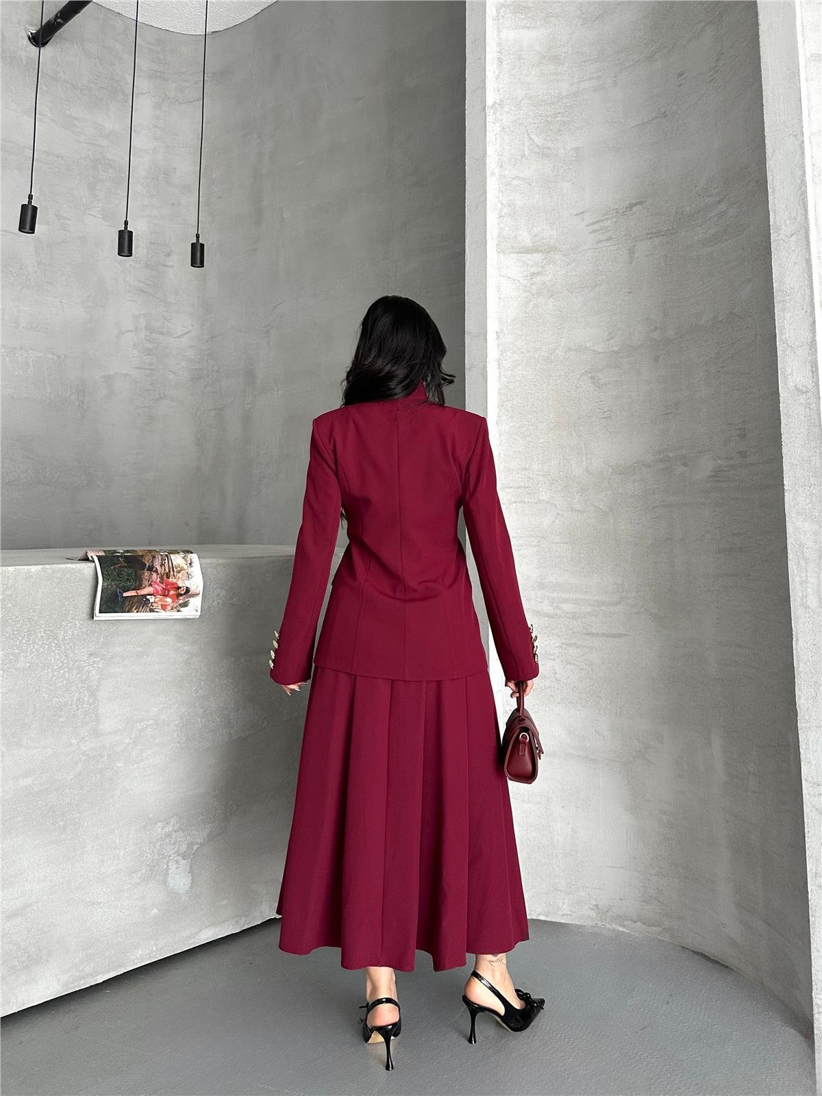 3121 Takım Bordo