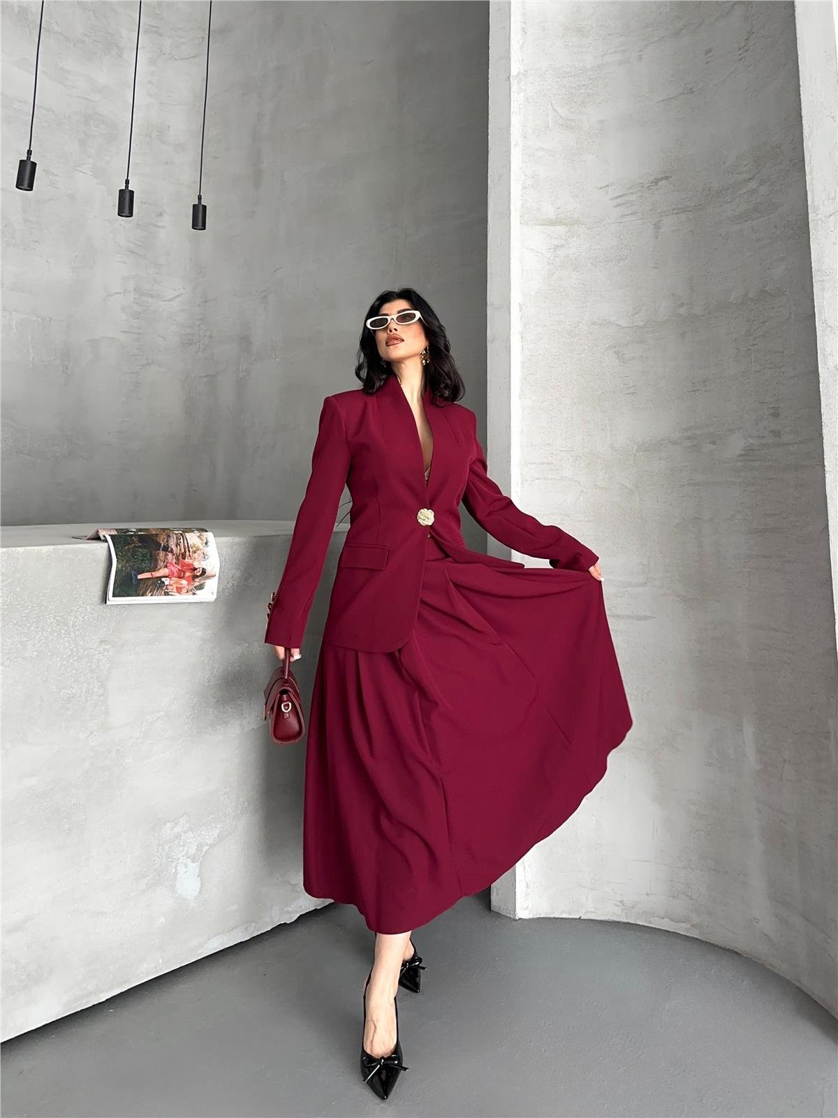 3121 Takım Bordo