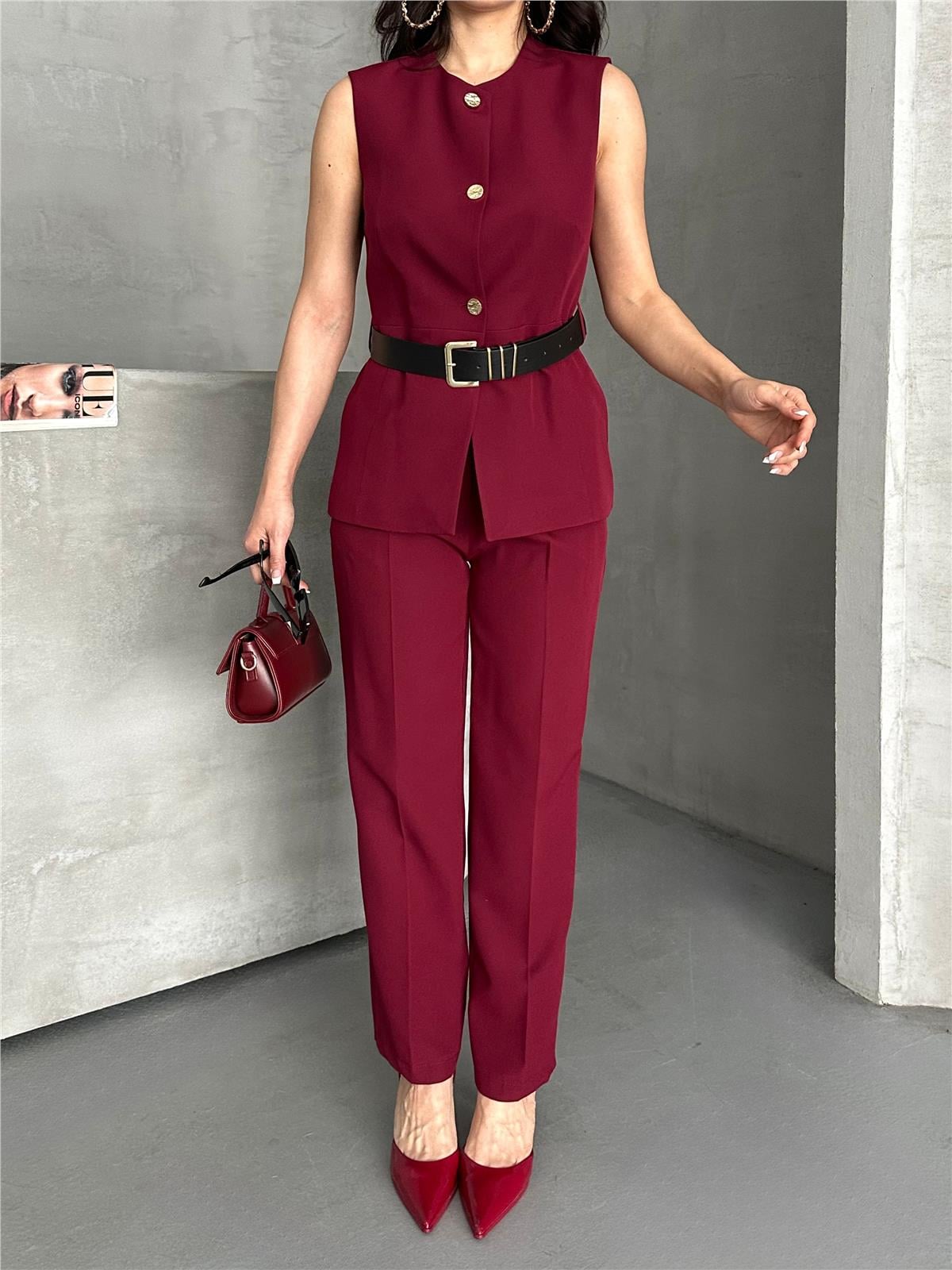 3122 Takım Bordo
