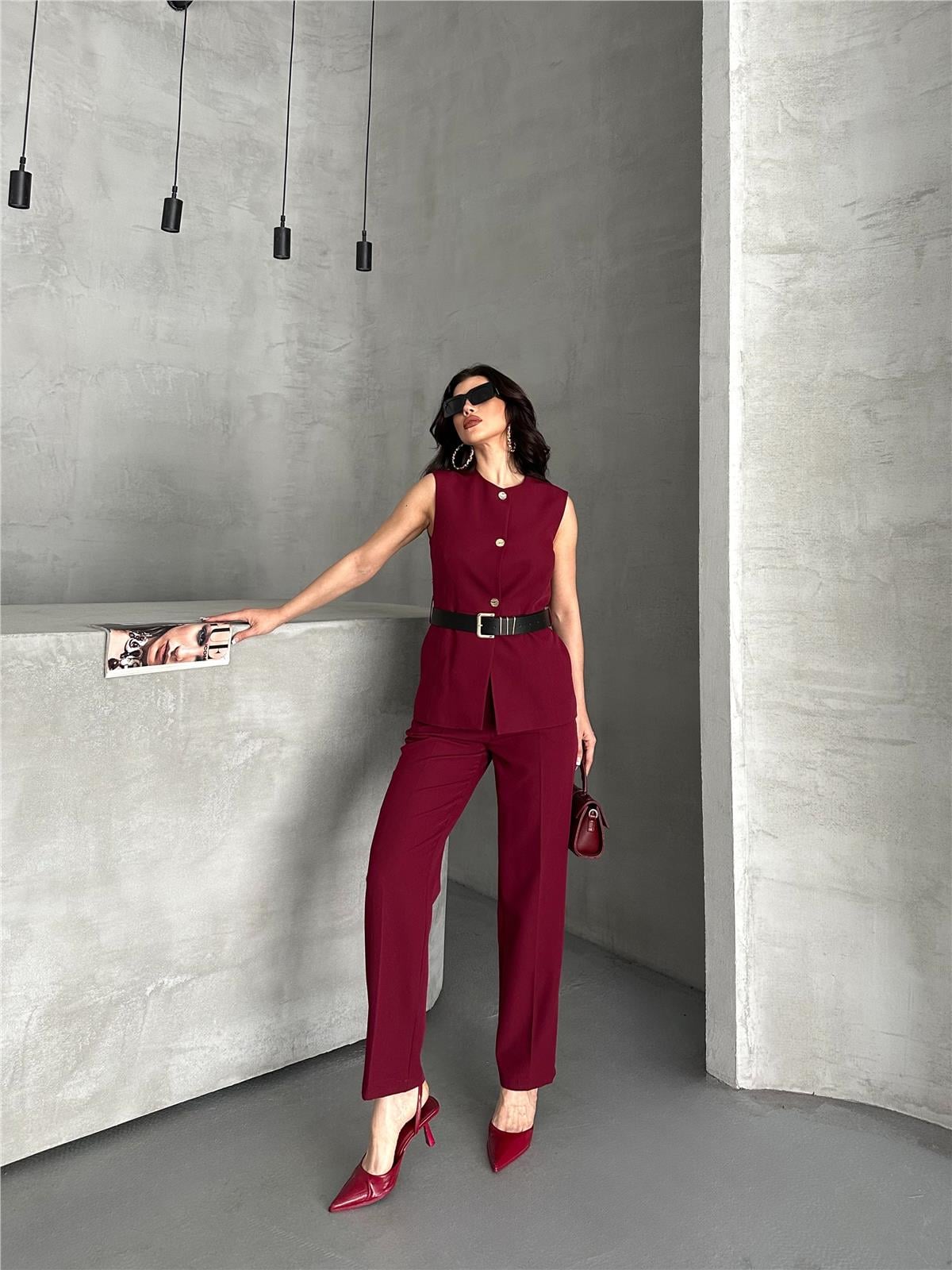 3122 Takım Bordo
