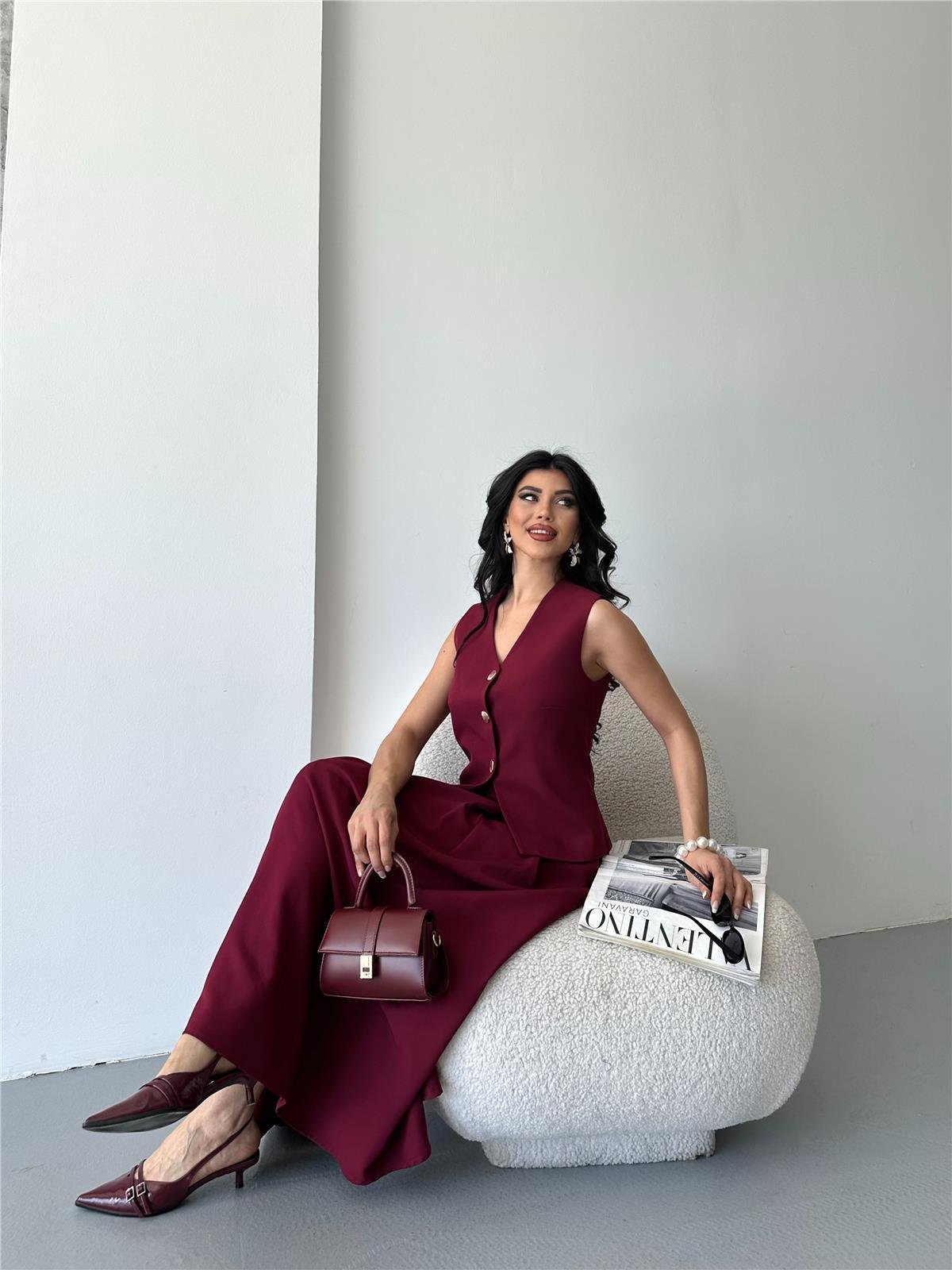 3124 Takım Bordo
