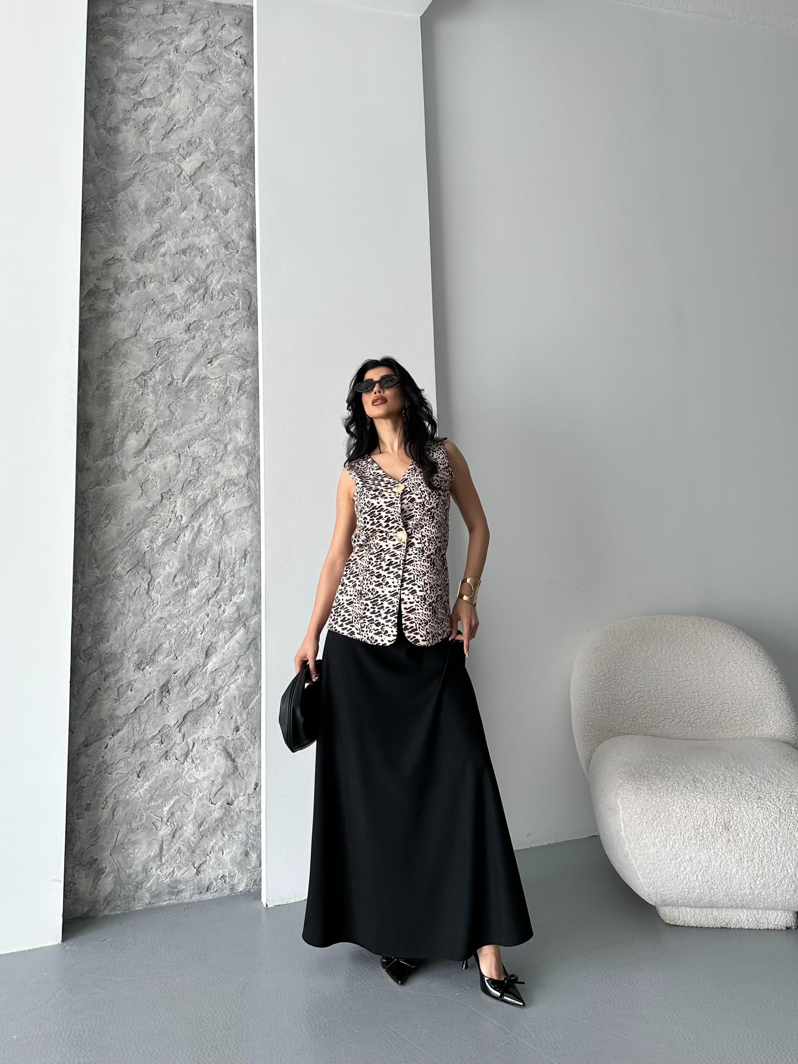3128 Takım Leopar-Siyah