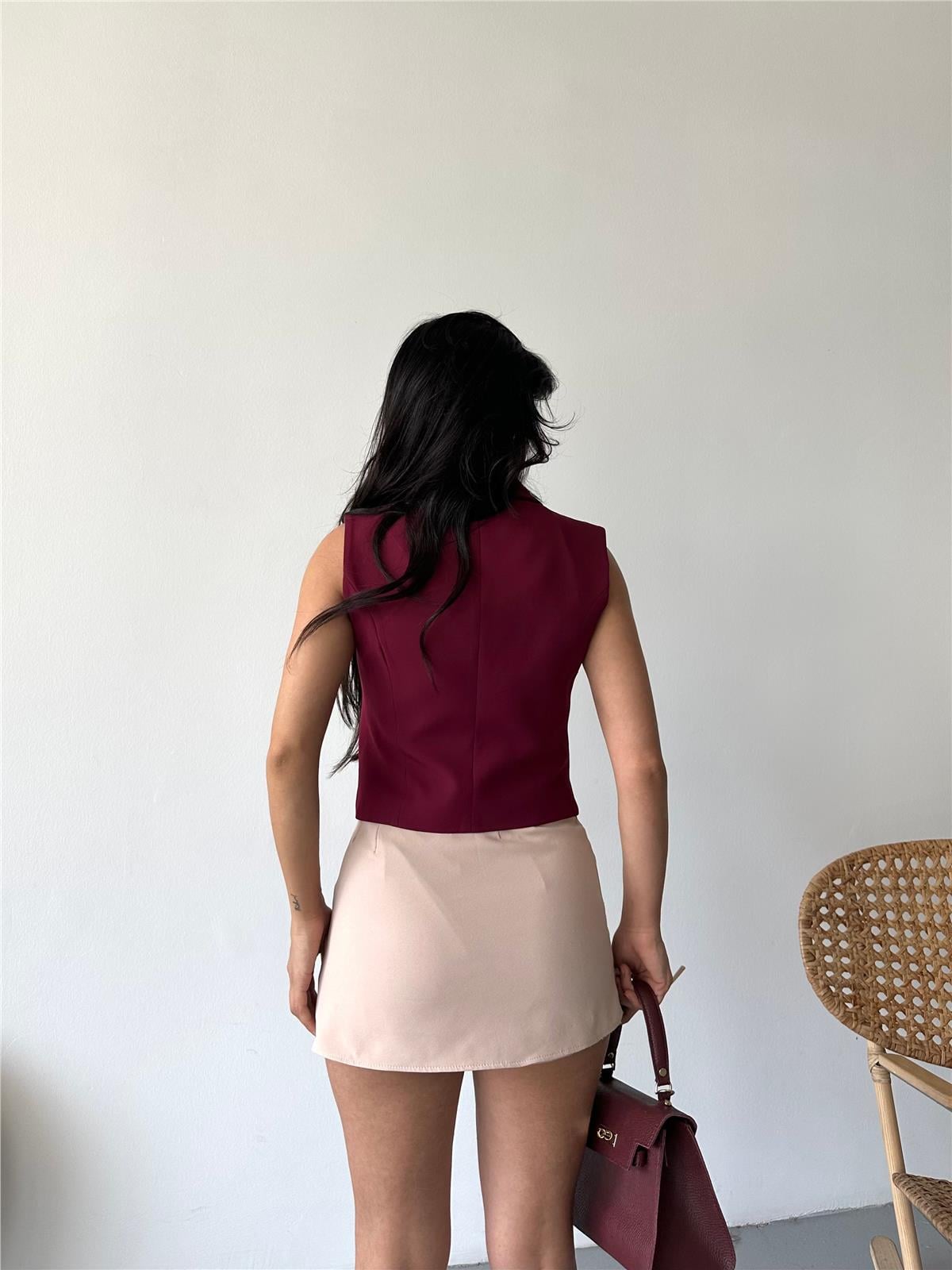 3131 Yelek Bordo
