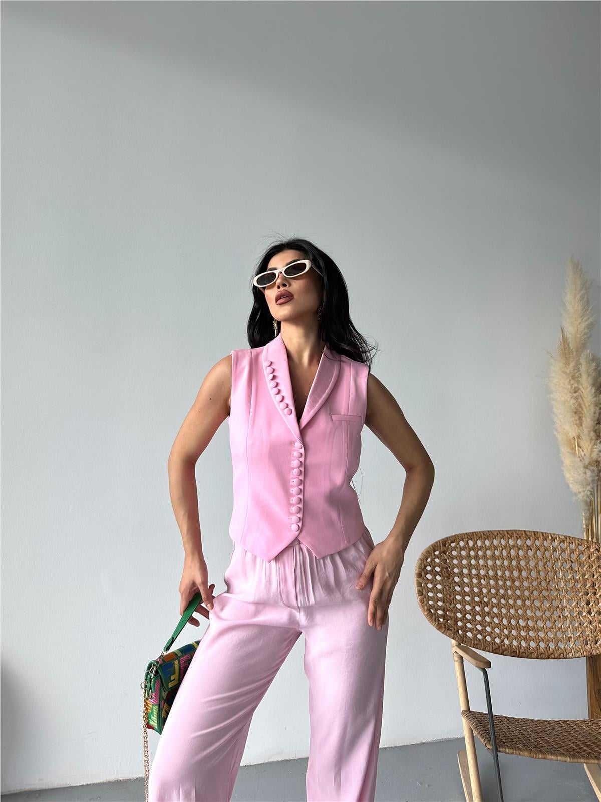 3131 Yelek Pembe