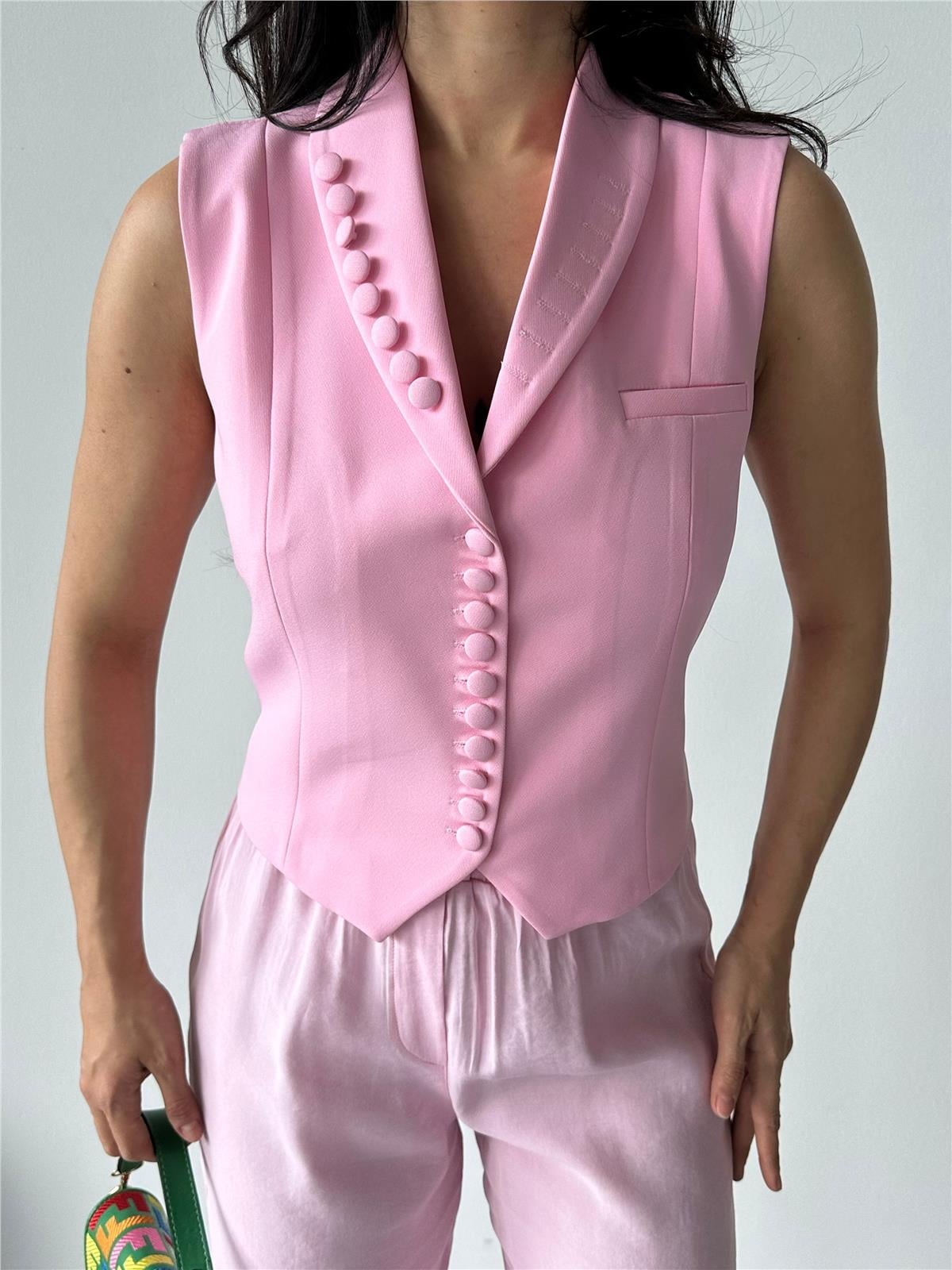 3131 Yelek Pembe