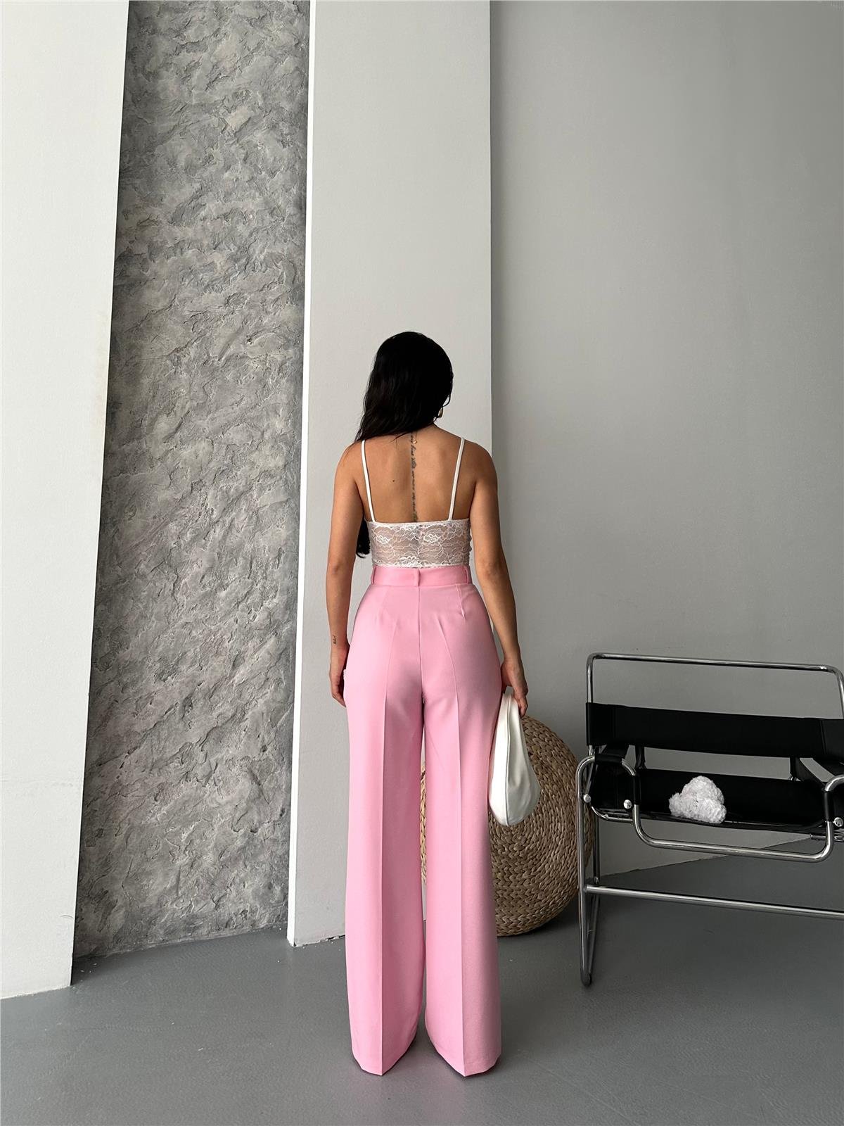 5014 Pantolon Pembe