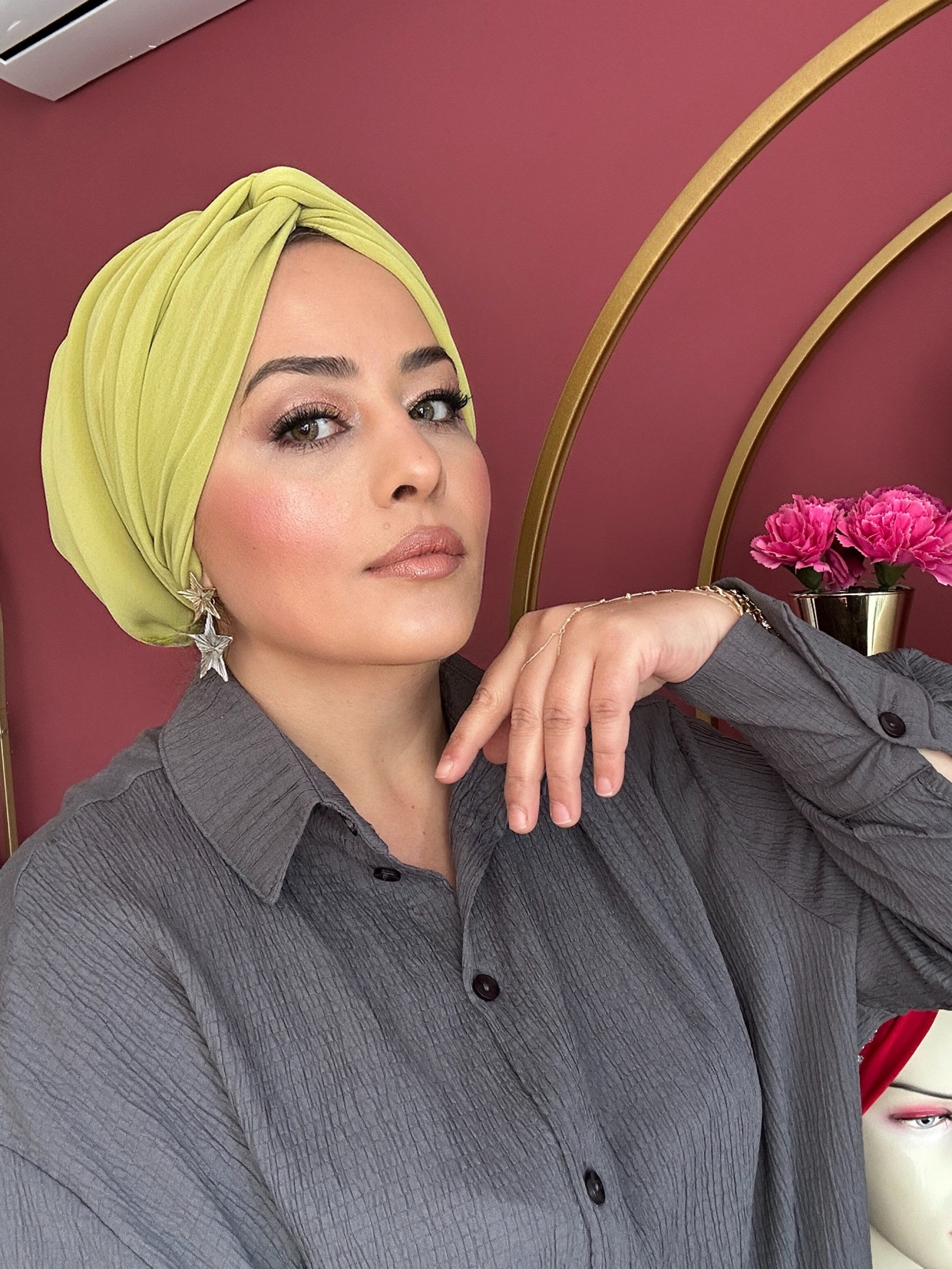 AÇIK YEŞİL DÜĞÜM DOLGULU BONE