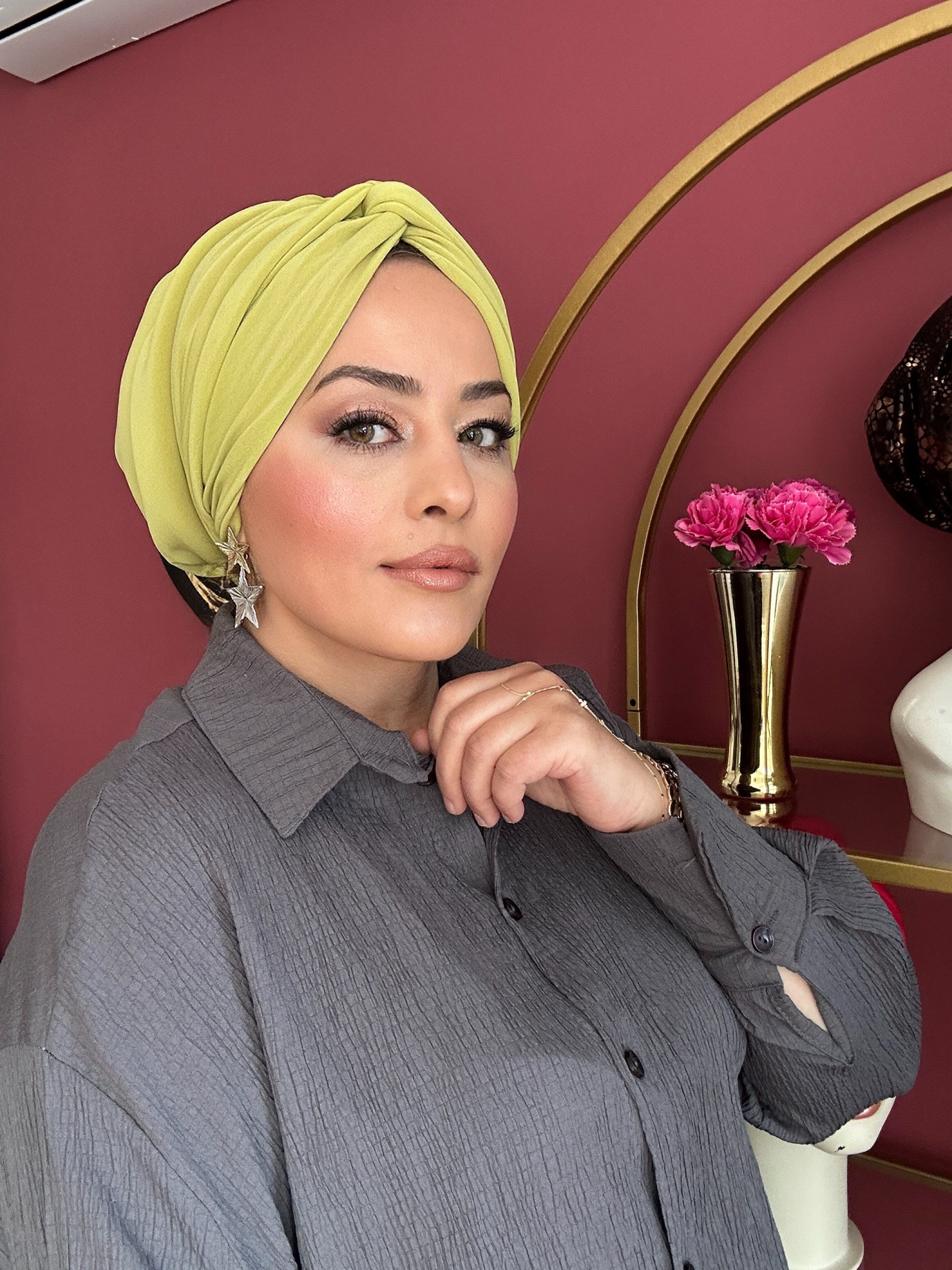 AÇIK YEŞİL DÜĞÜM DOLGULU BONE