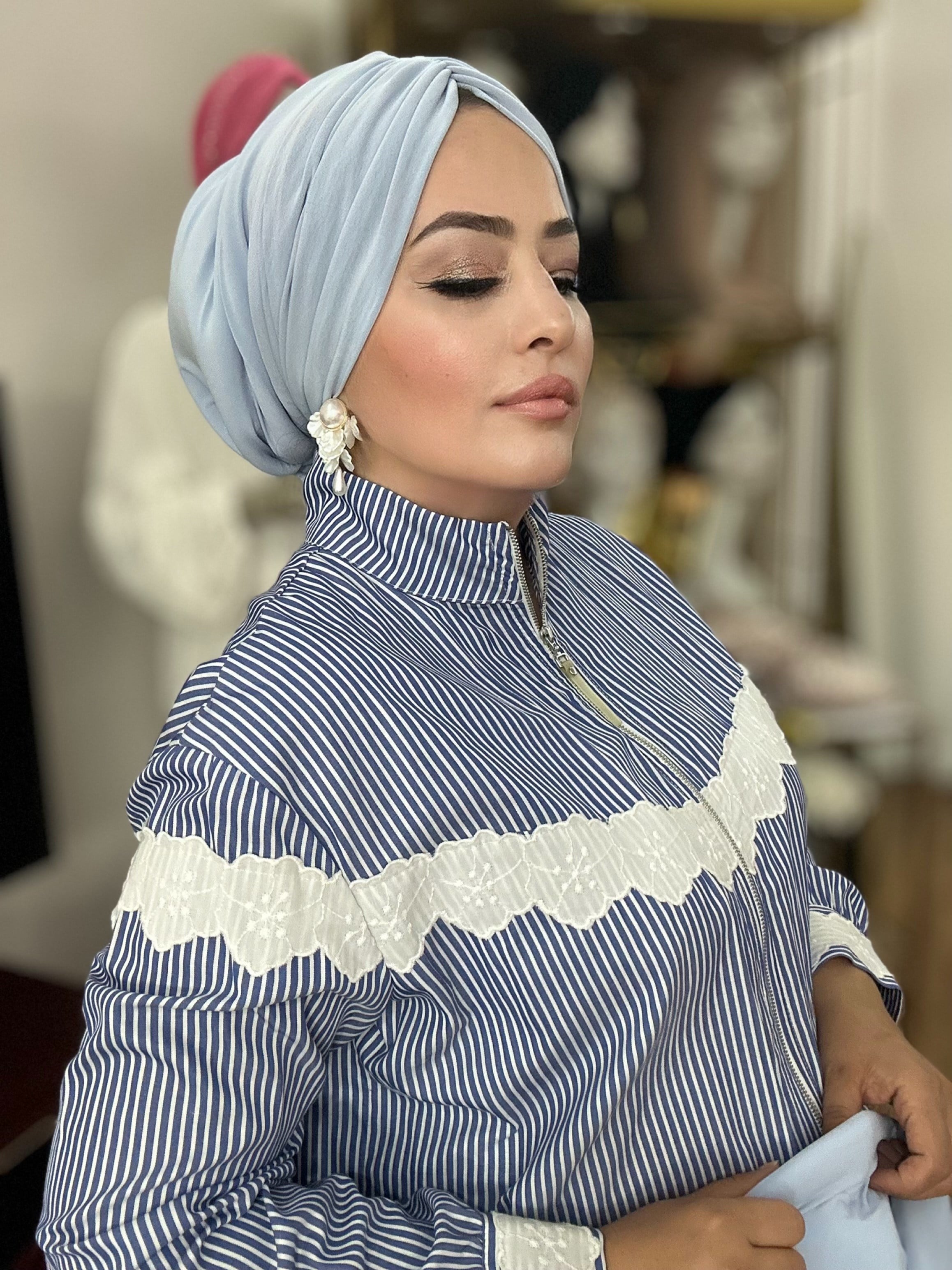 BEBE MAVİ DRAPE MODEL DOLGULU BONE