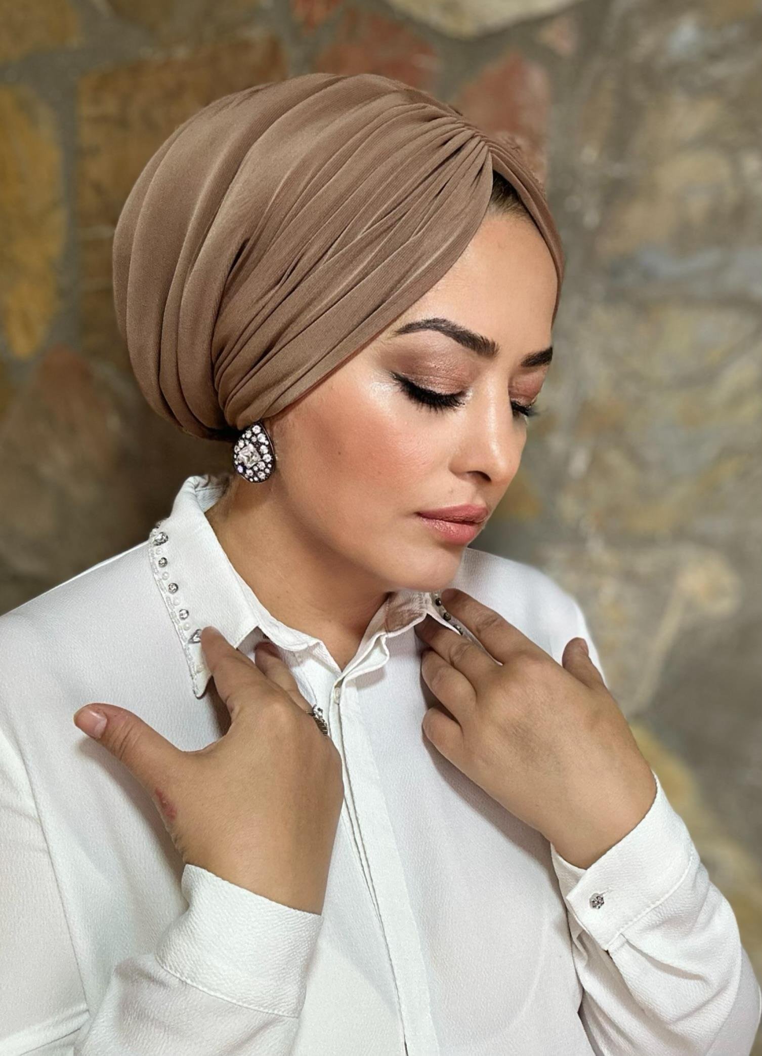 CAMEL DRAPE DOLGULU BONE