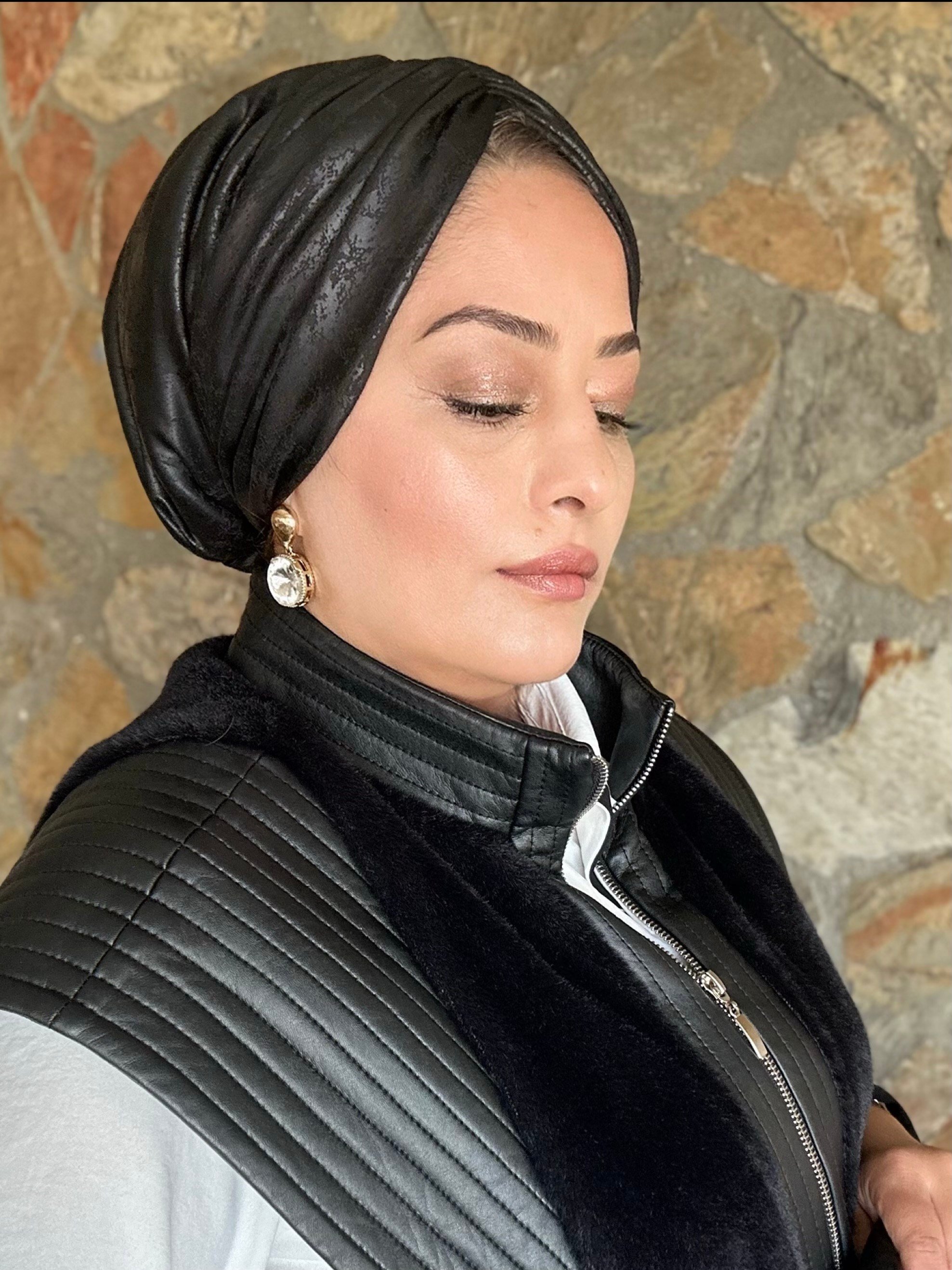 ÇATLATMA DERİ DRAPE DOLGULU BONE