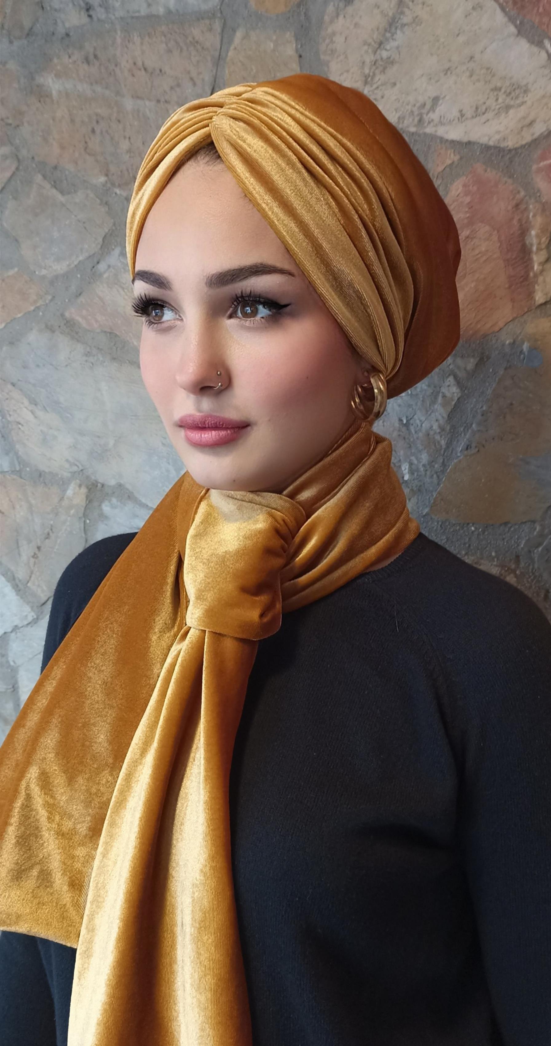 HARDAL KADİFE  ŞALLI  DRAPE DOLGULU BONE TAKIM