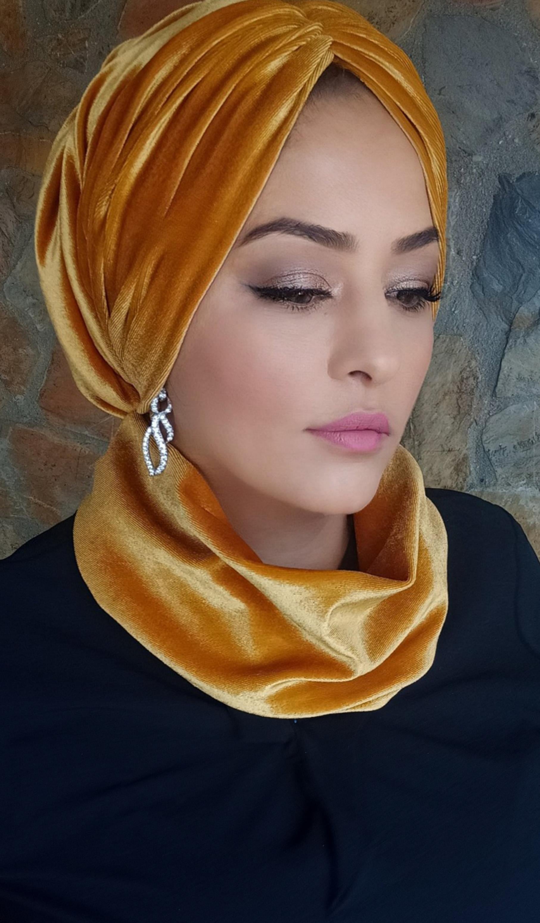 KADİFE HARDAL DRAPE DOLGULU BONE