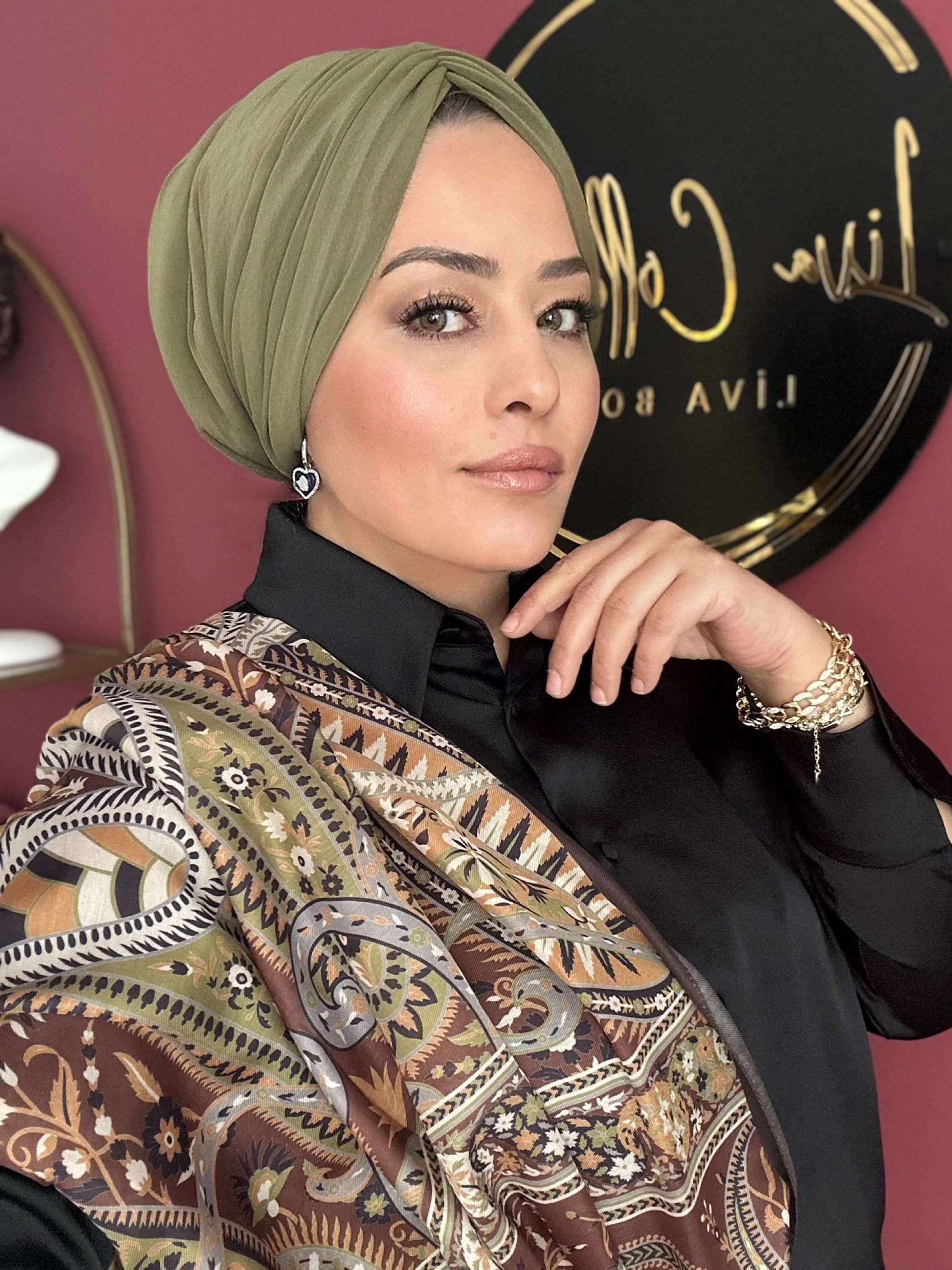 KINA YEŞİLİ DRAPE DOLGULU BONE