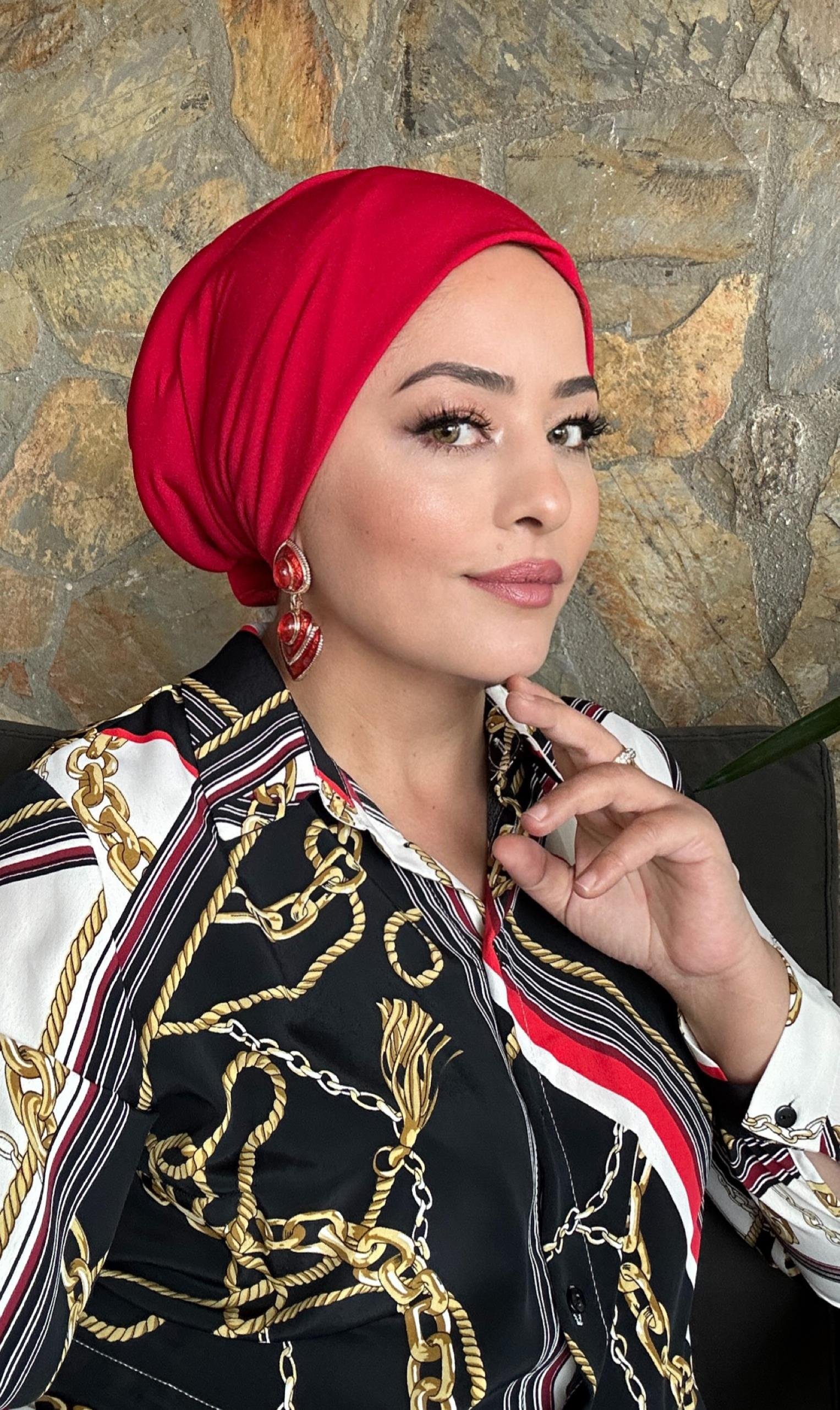 KIRMIZI RAYE MODEL DOLGULU BONE