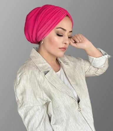 KOYU PEMBE DRAPE DOLGULU BONE