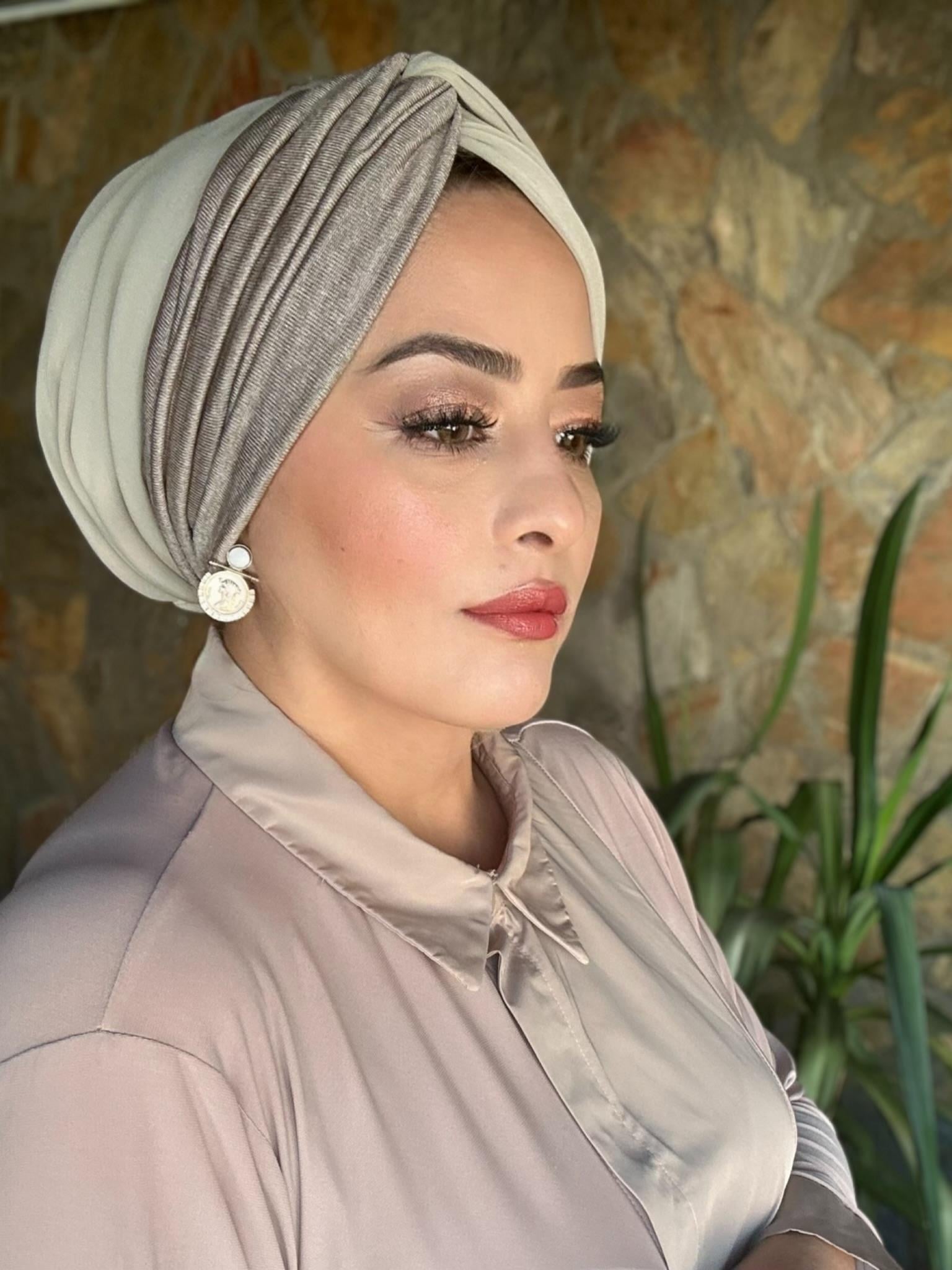 KREM BİR TARAFI KIRÇILLI DÜĞÜM DOLGLU BONE