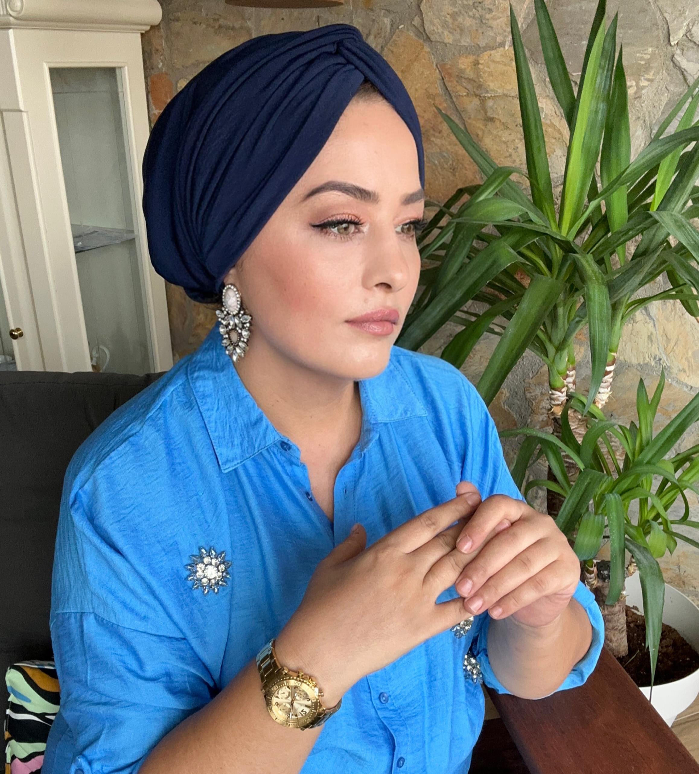 LACİVERT DÜĞÜM DOLGULU BONE
