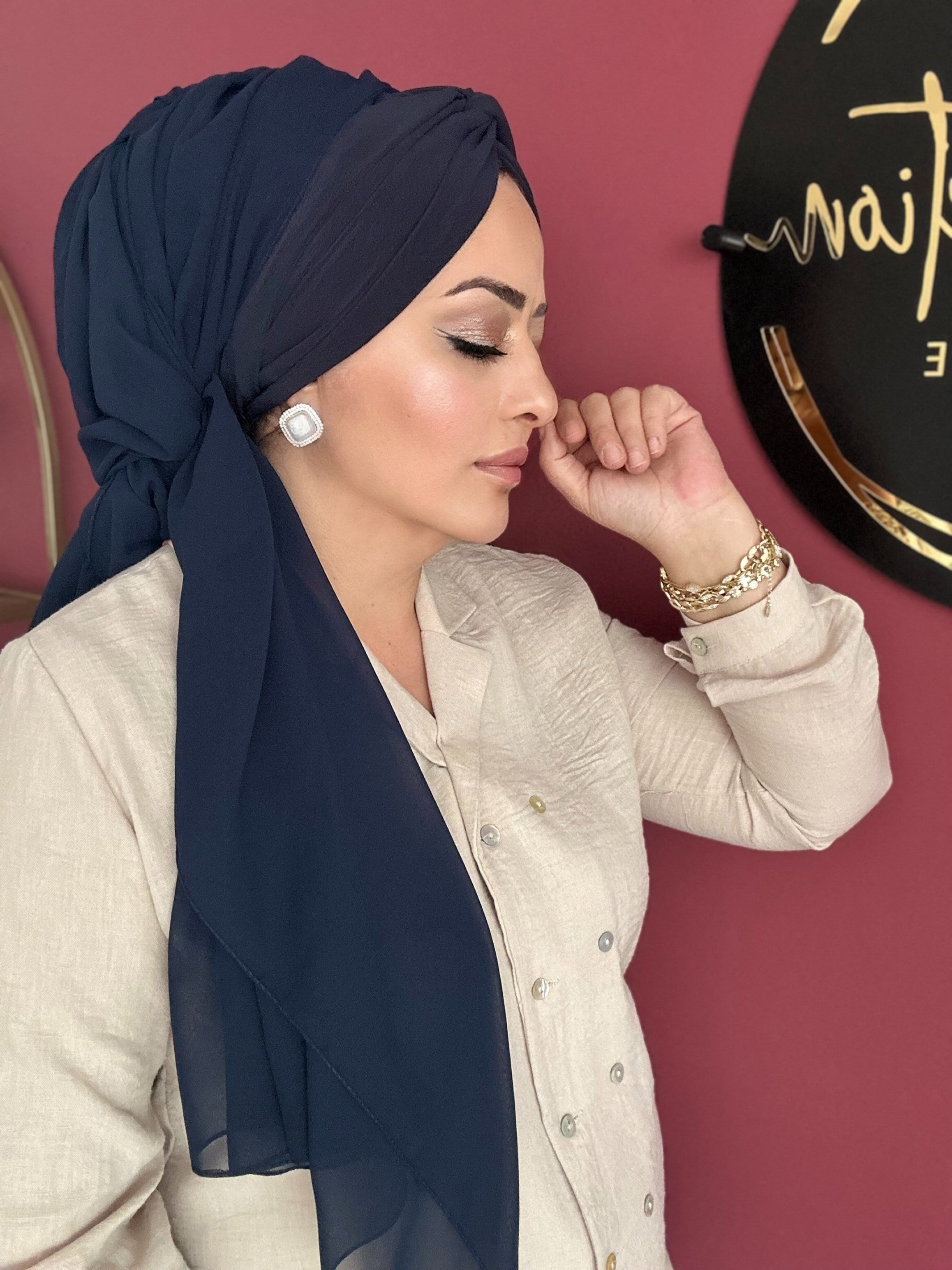 LACİVERT DÜĞÜM DOLGULU BONEŞAL