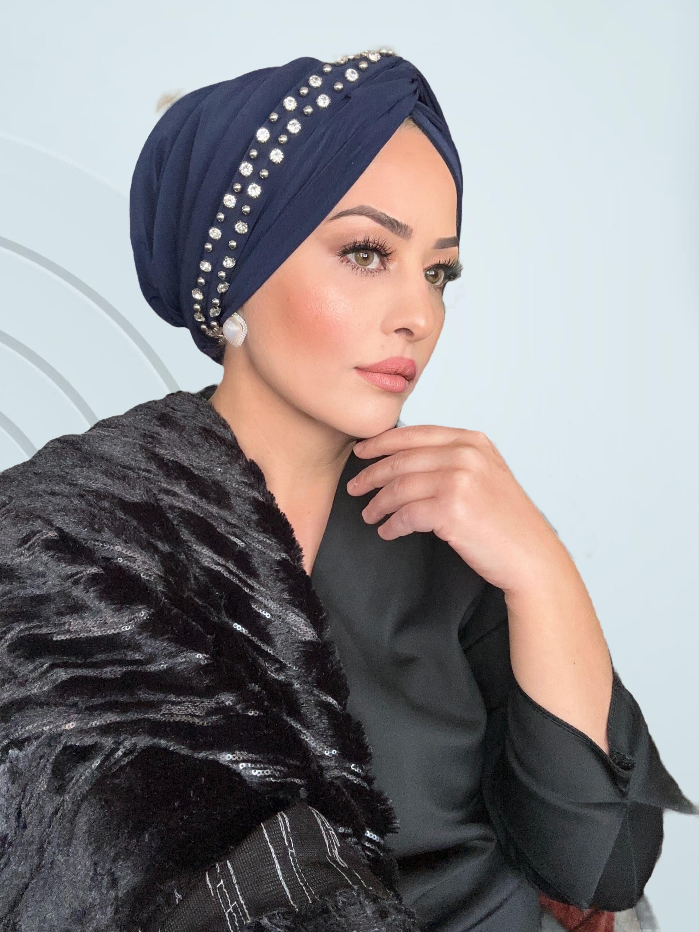 LACİVERT SUYOLU TAŞLI DOLGULU BONE