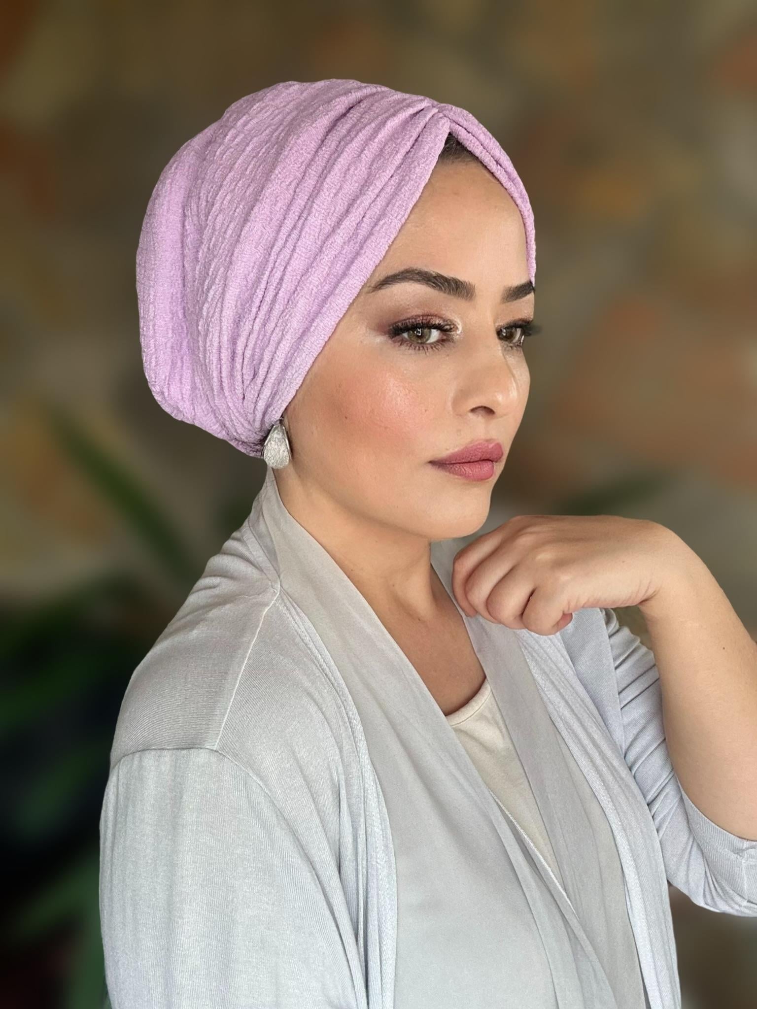 LİLA BÜRÜMCÜK DRAPE DOLGULU BONE