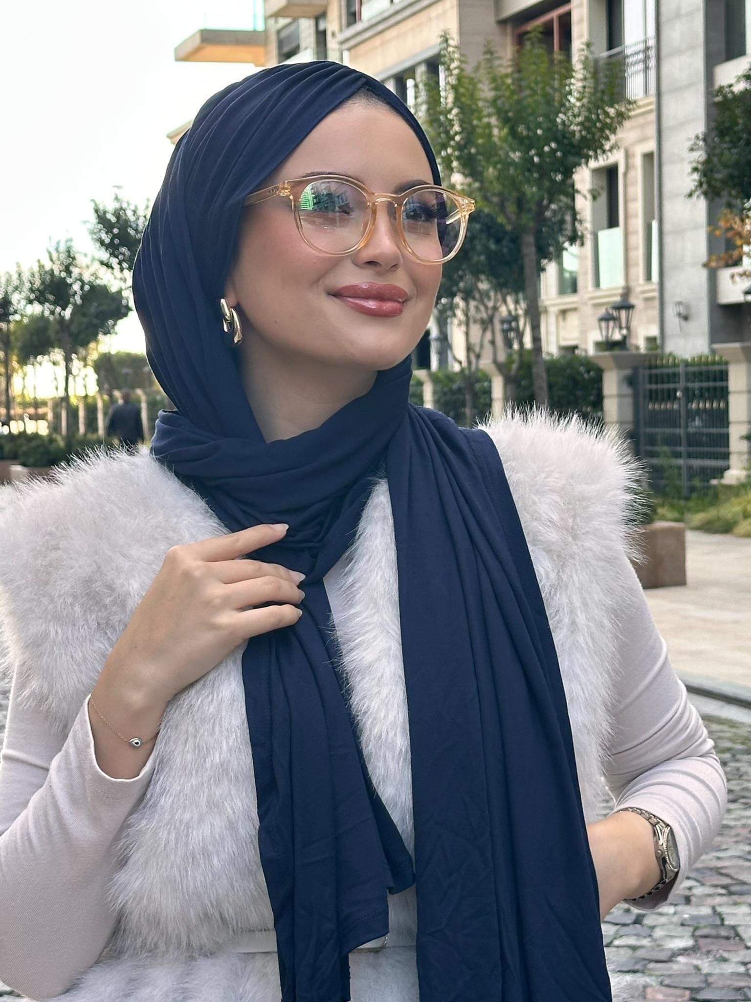 PENYE LACİVERT DRAPE MODEL  BONEŞAL