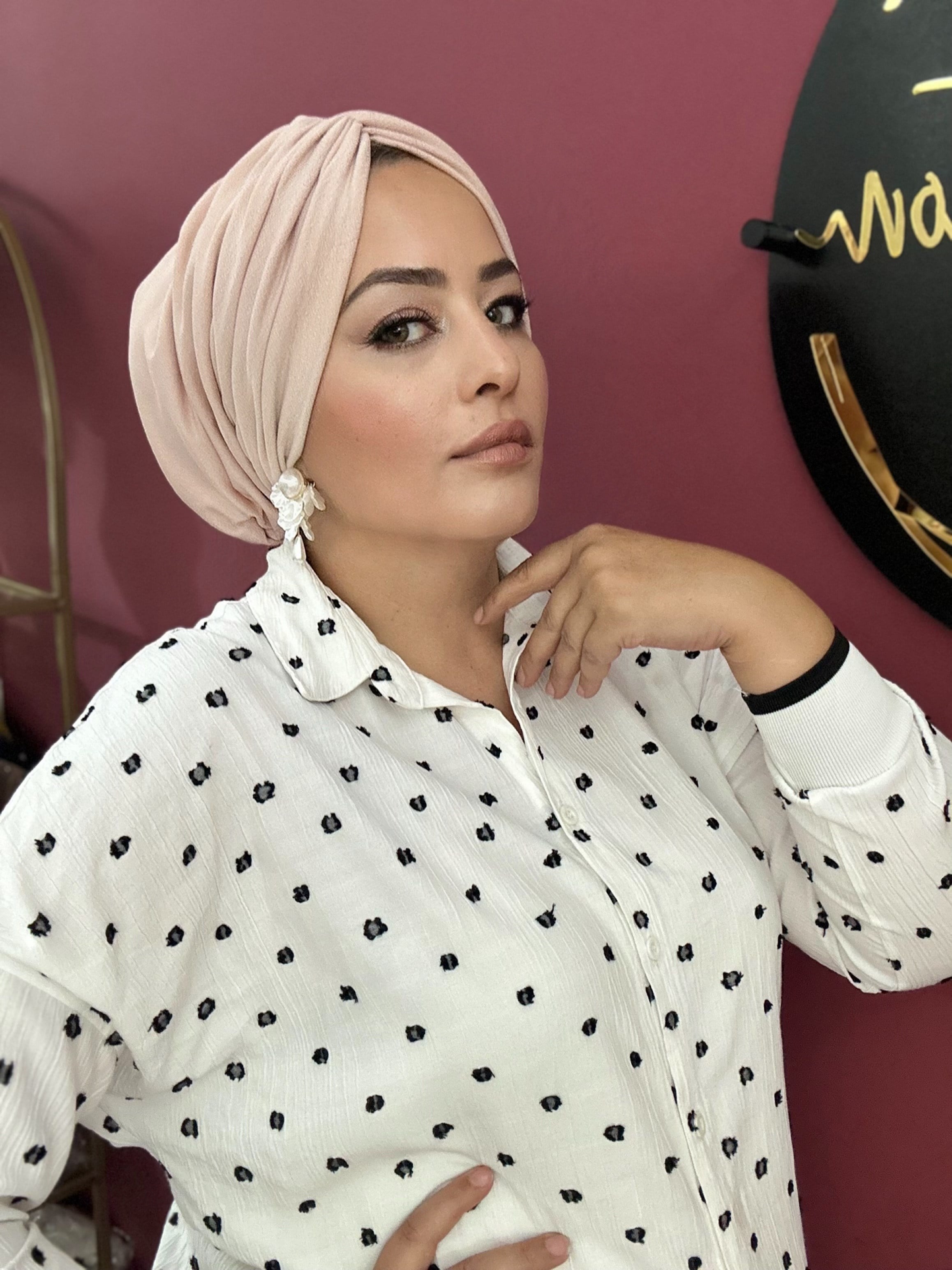 PUDRA PEMBE  DRAPE MODEL DOLGUSUZ BONE 