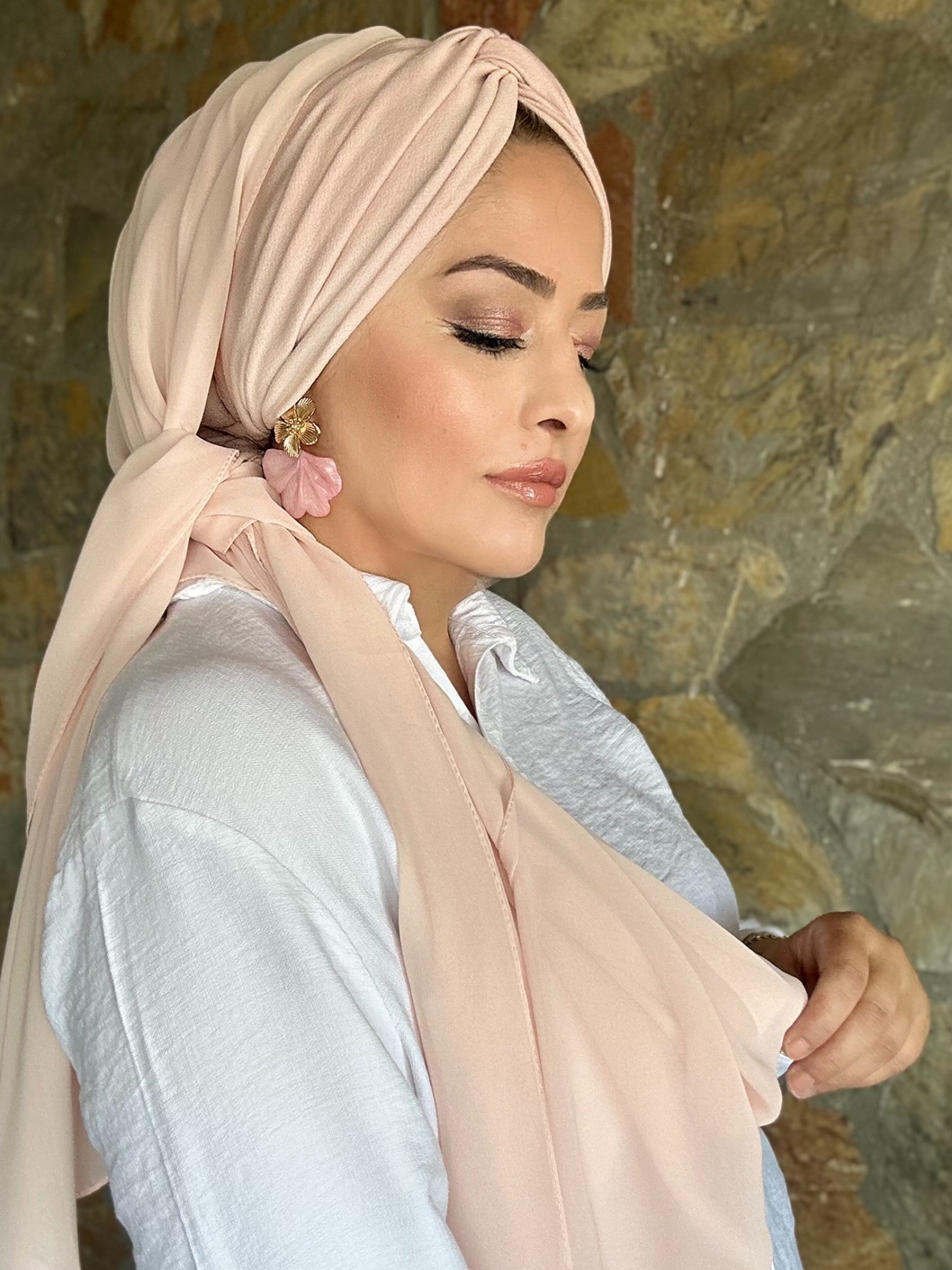 PUDRA PEMBE DÜĞÜM DOLGULU BONE
