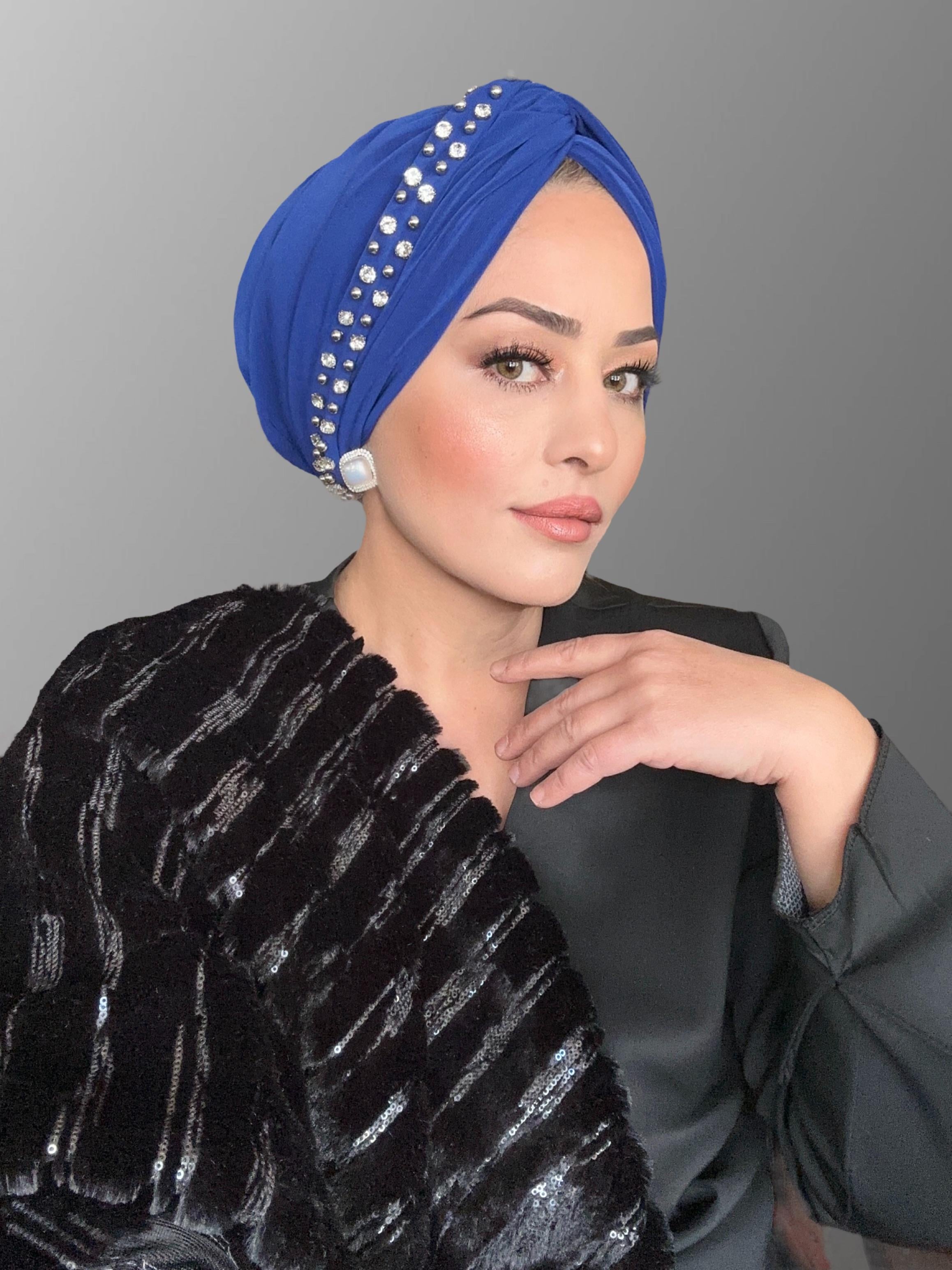 SAKS MAVİ SUYOLU TAŞLI DOLGULU BONE