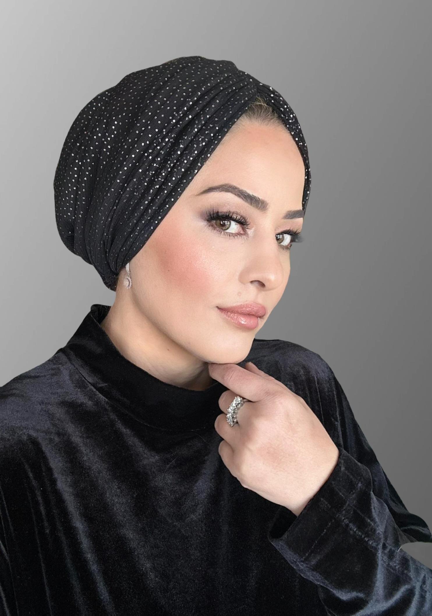 SİMLİ SİYAH DRAPE DOLGULU BONE
