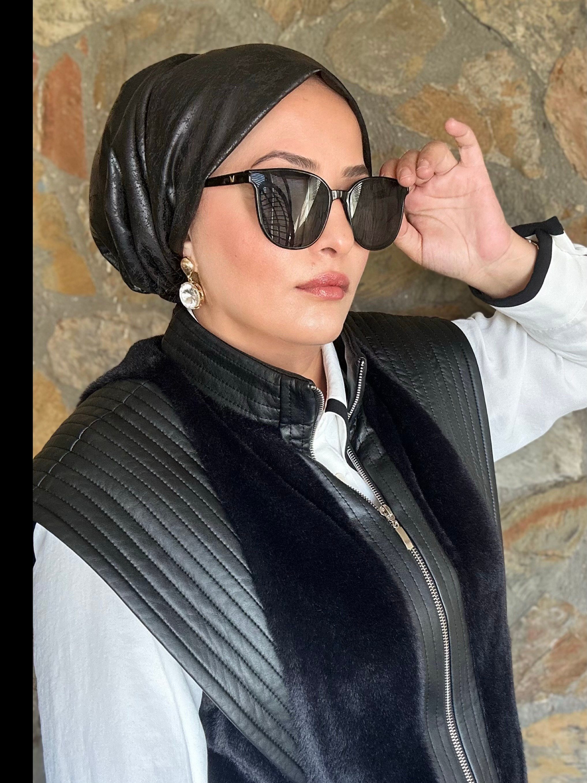 SİYAH ÇATLATMA DERİ RAYE MODEL DOLGULU BONE