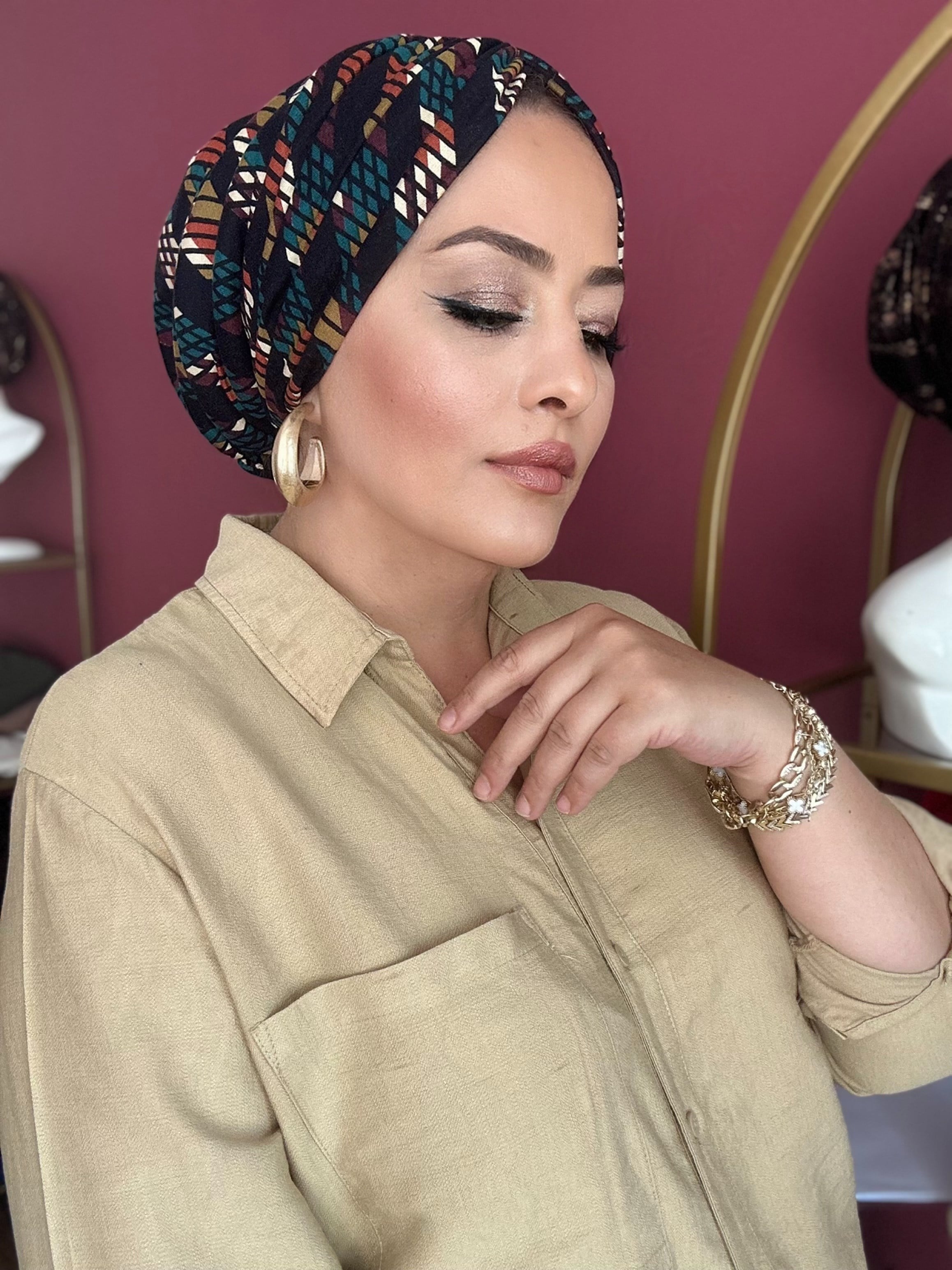 SİYAH DESENLİ DRAPE DOLGULU BONE
