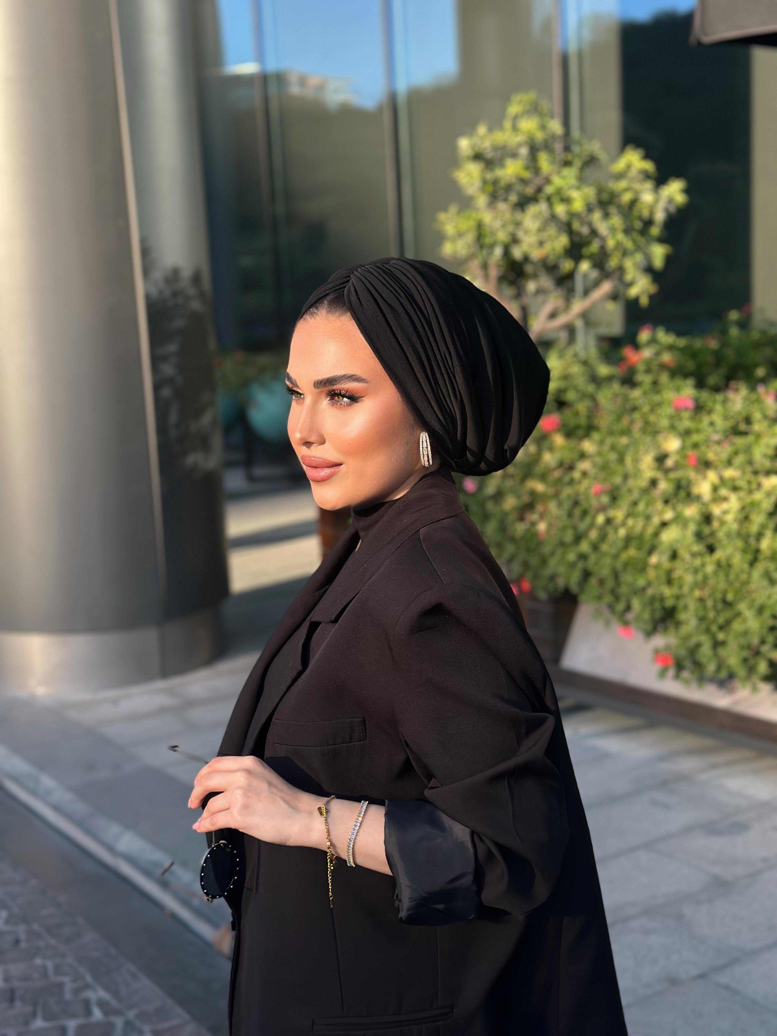 SİYAH DRAPE DOLGULU BONE
