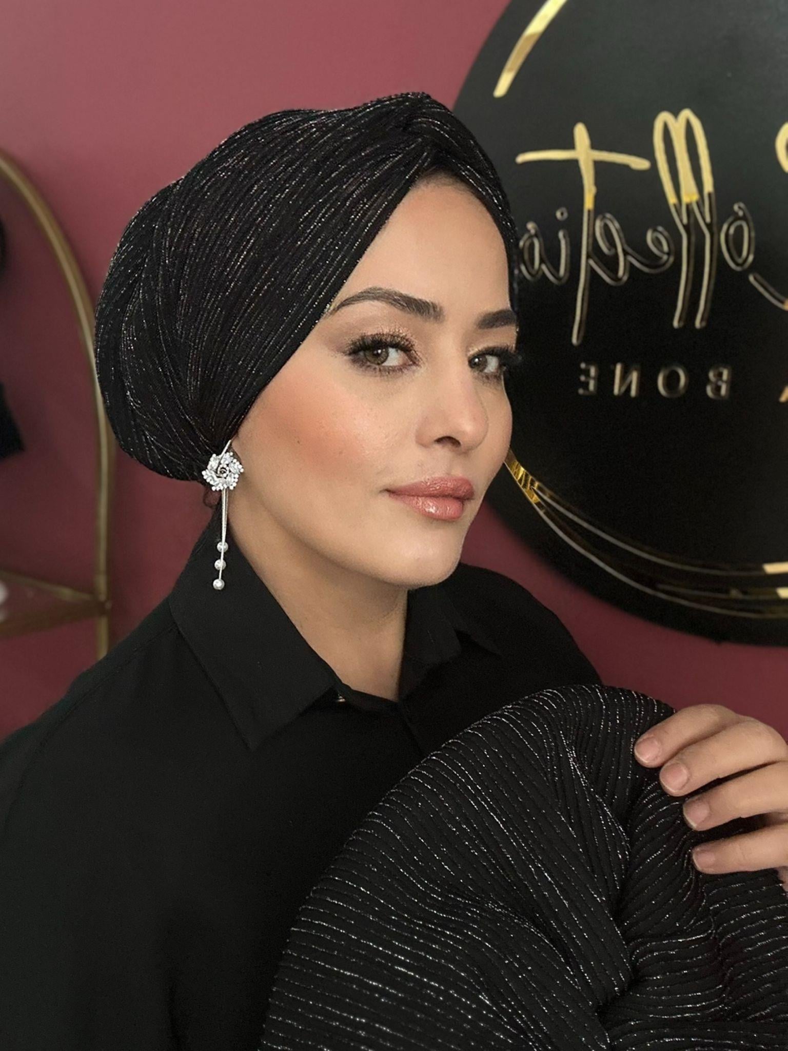 SİYAH GÜMÜŞ SİMLİ DÜĞÜM DOLGULU BONE
