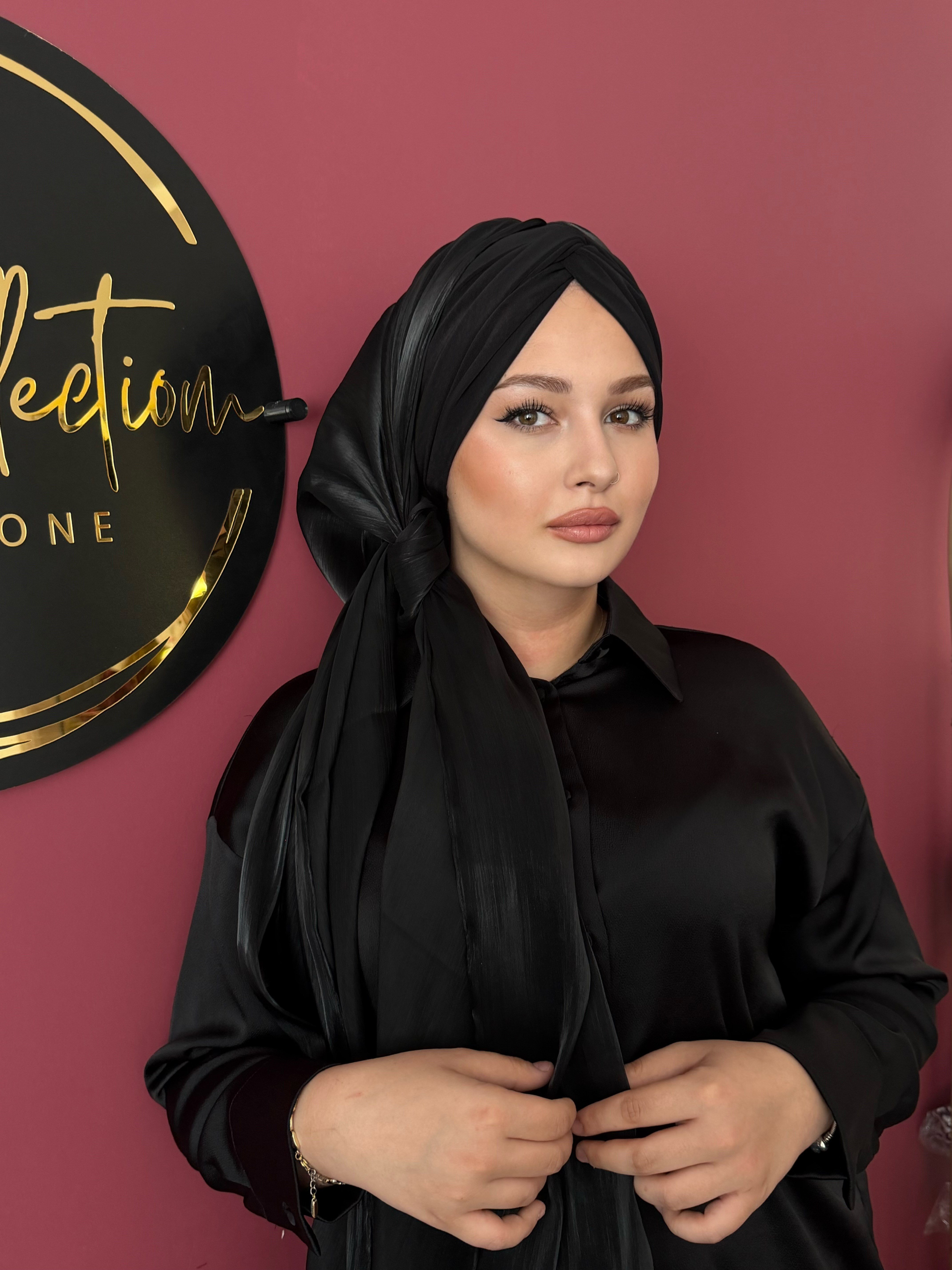 SİYAH JANJAN ŞALLI DÜĞÜM DOLGULU BONEŞAL