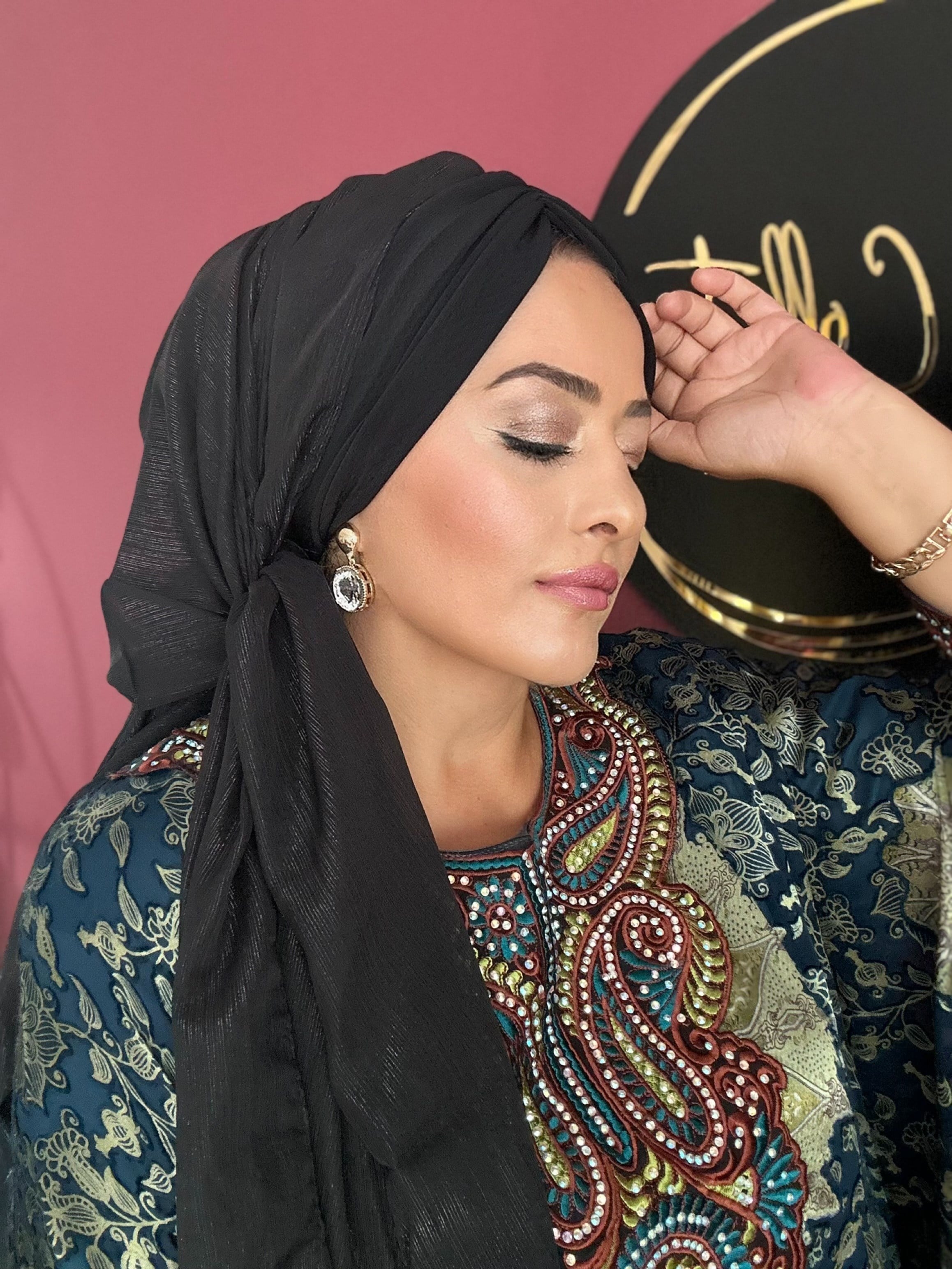 SİYAH SİMLİ  DRAPE MODEL DOLGULU BONEŞAL