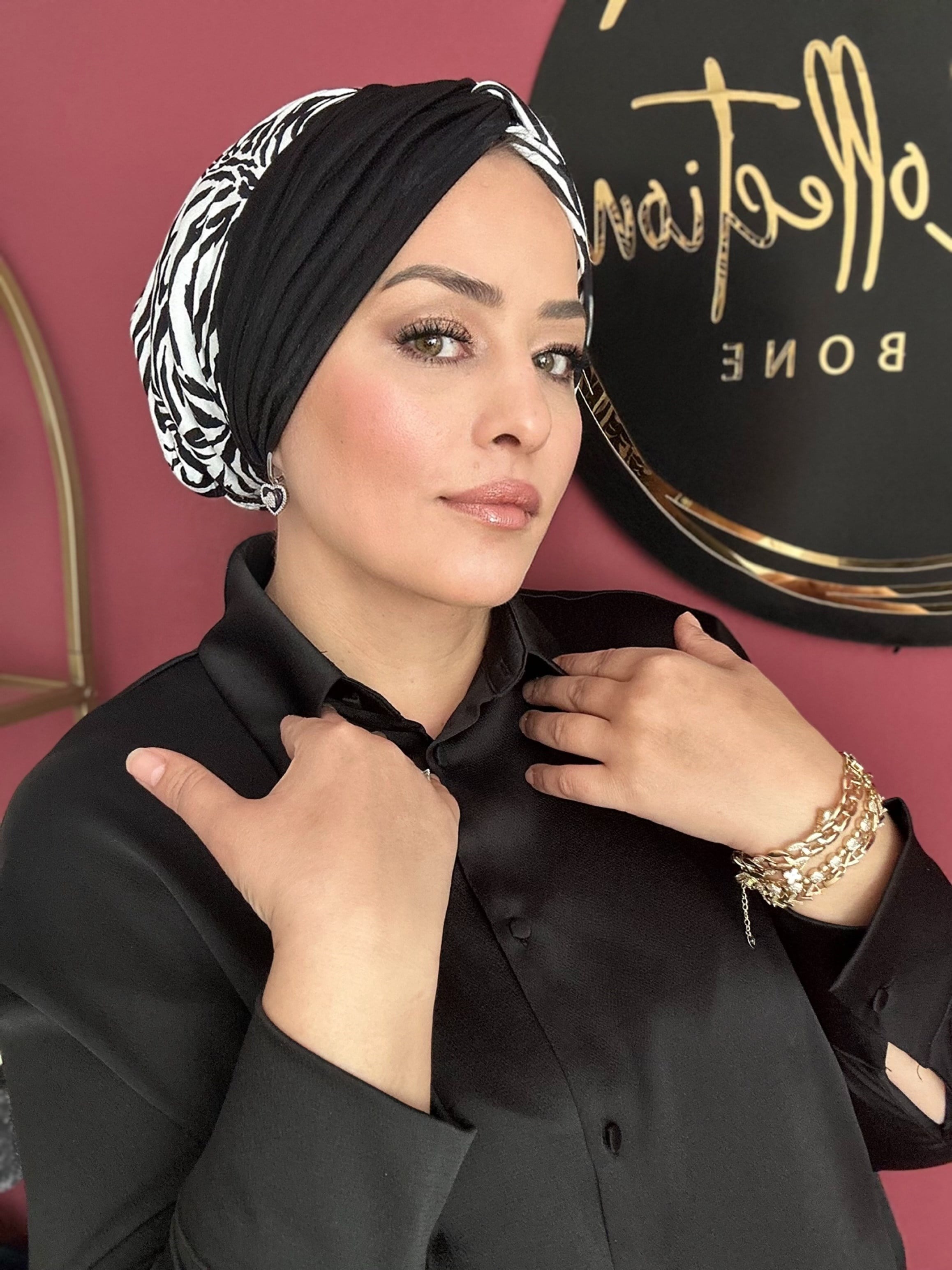 SİYAH & ZEBRA DÜĞÜM DOLGULU BONE