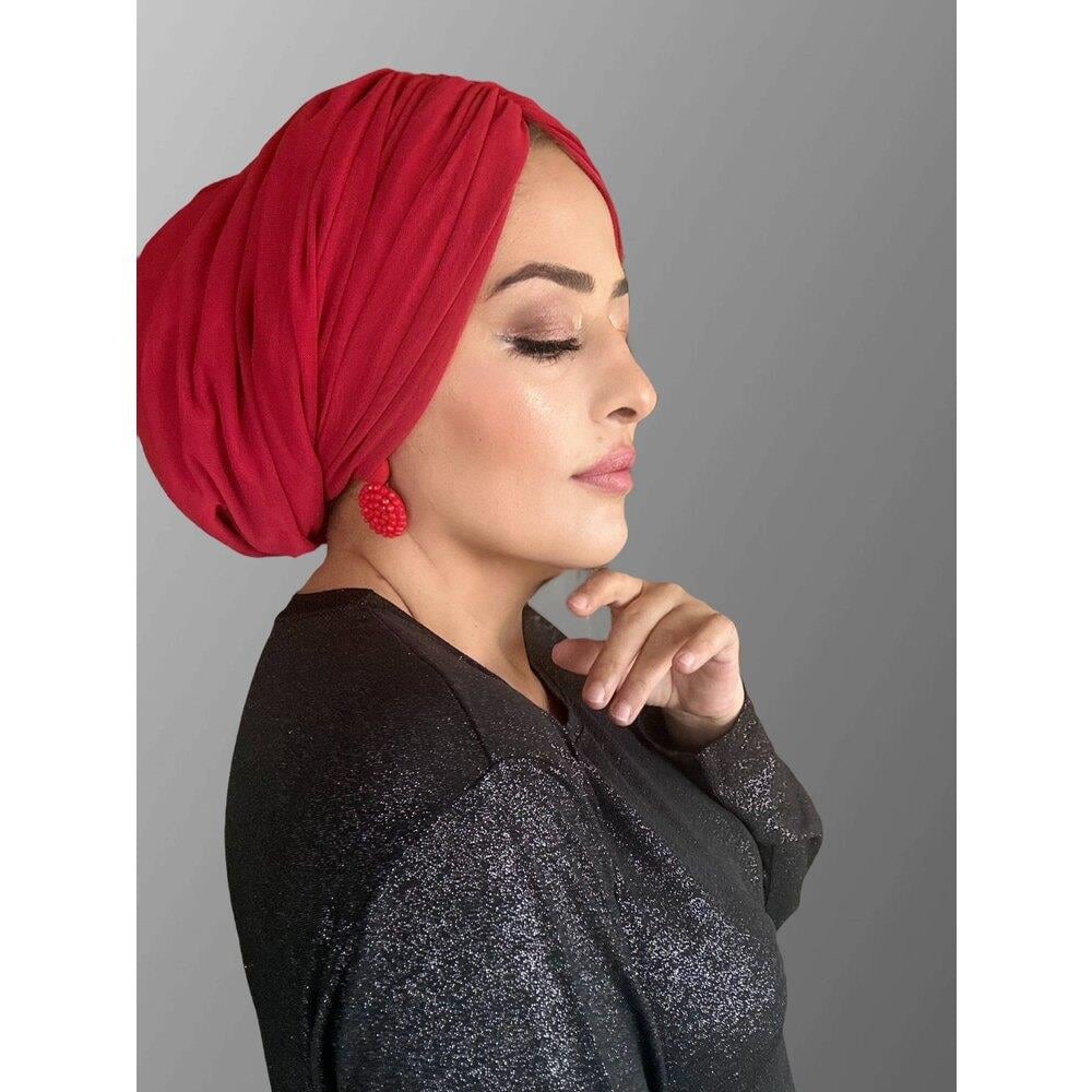 Tüllü kırmızı drape model dolgusuz