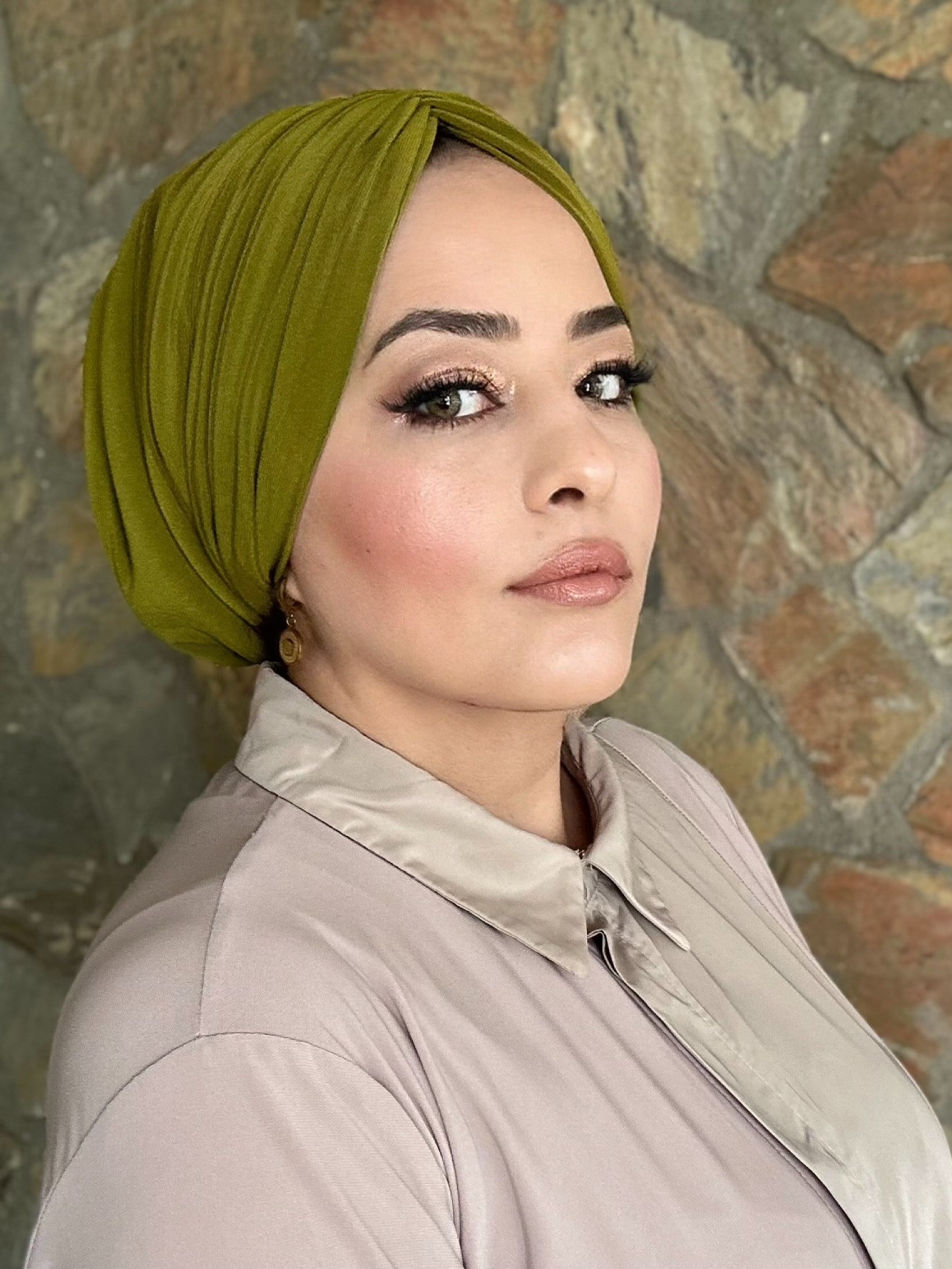 YAĞ YEŞİLİ DRAPE DOLGULU BONE