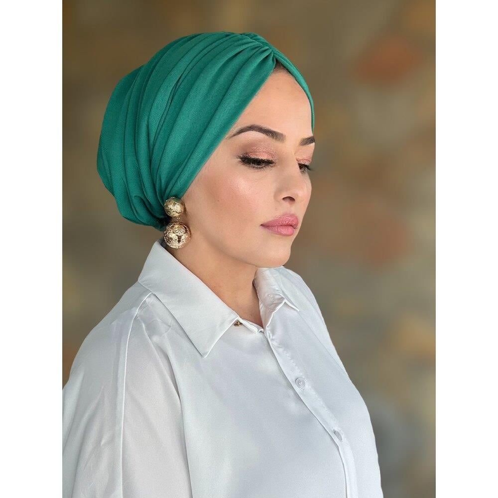 Yeşil dolgulu drape bone