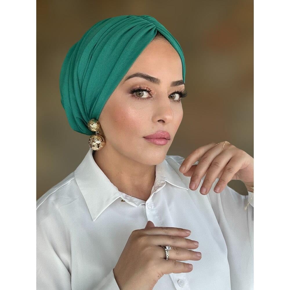 Yeşil dolgulu drape bone