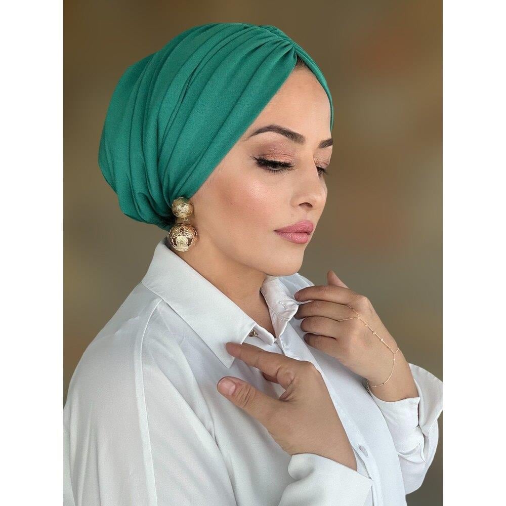 Yeşil dolgulu drape bone
