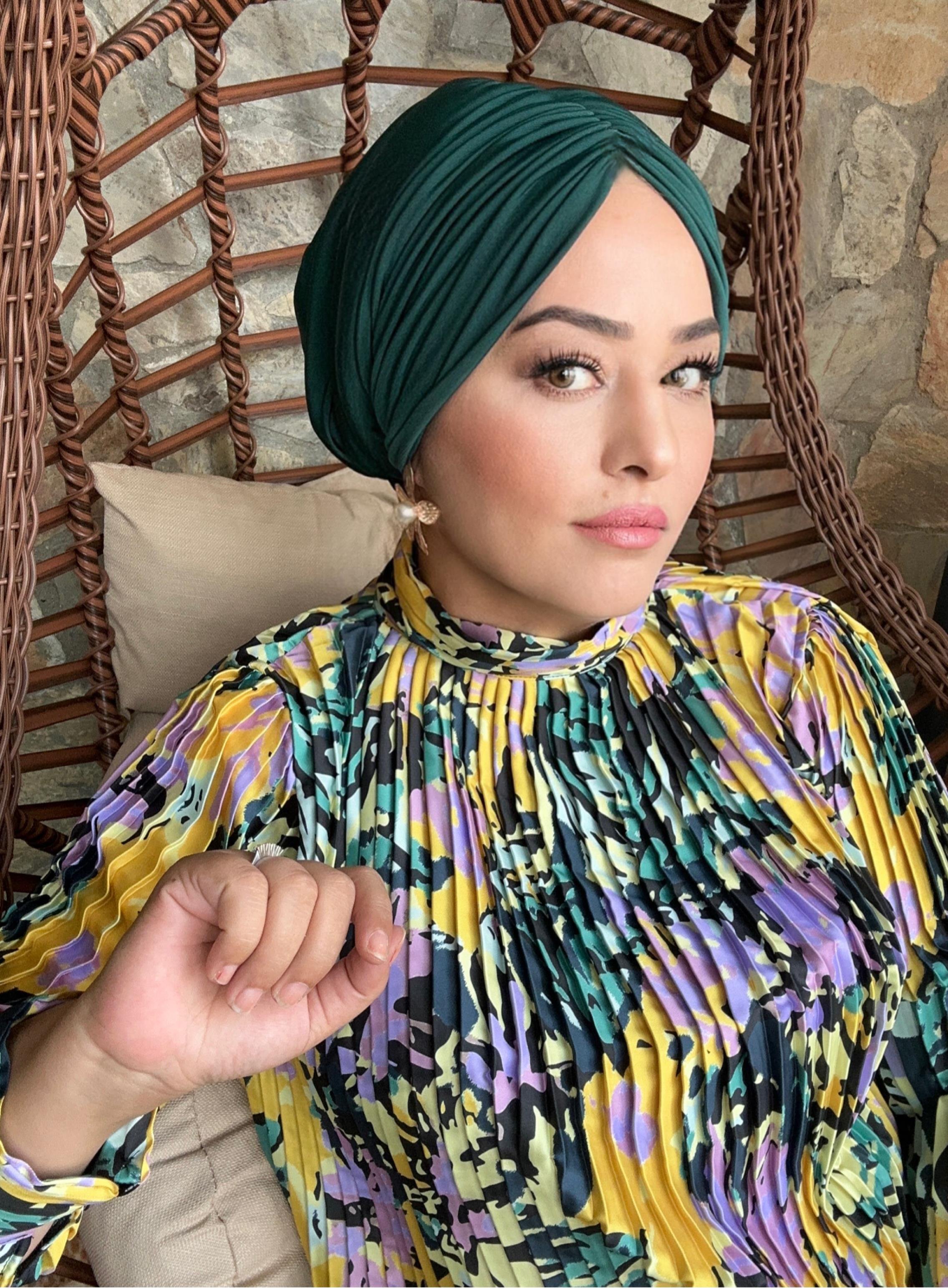ZÜMRÜT YEŞİL DRAPE DOLGULU BONE