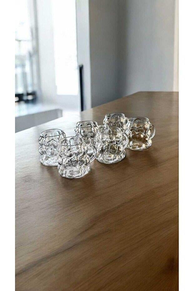 6 Adet Mini Kulplu Üzüm Bardak