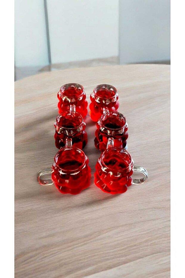 6 Adet Mini Kulplu Üzüm Bardak