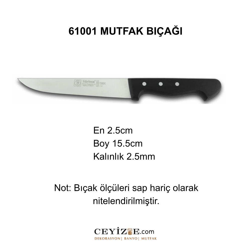 61001 Mutfak Bıçağı